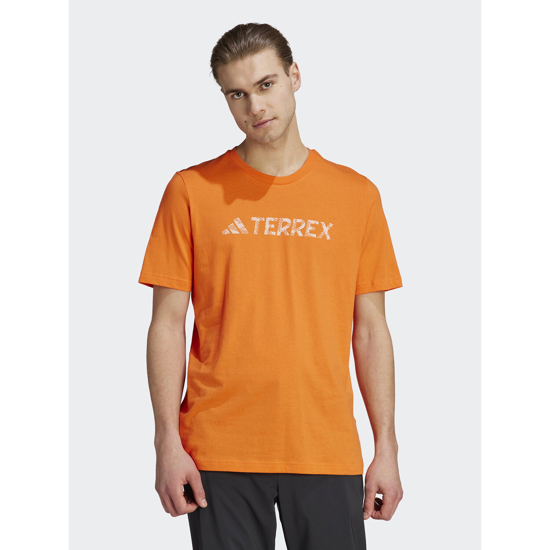 adidas Póló Terrex Classic Logo T-Shirt HY1694 Narancssárga Regular Fit - Pepit.hu