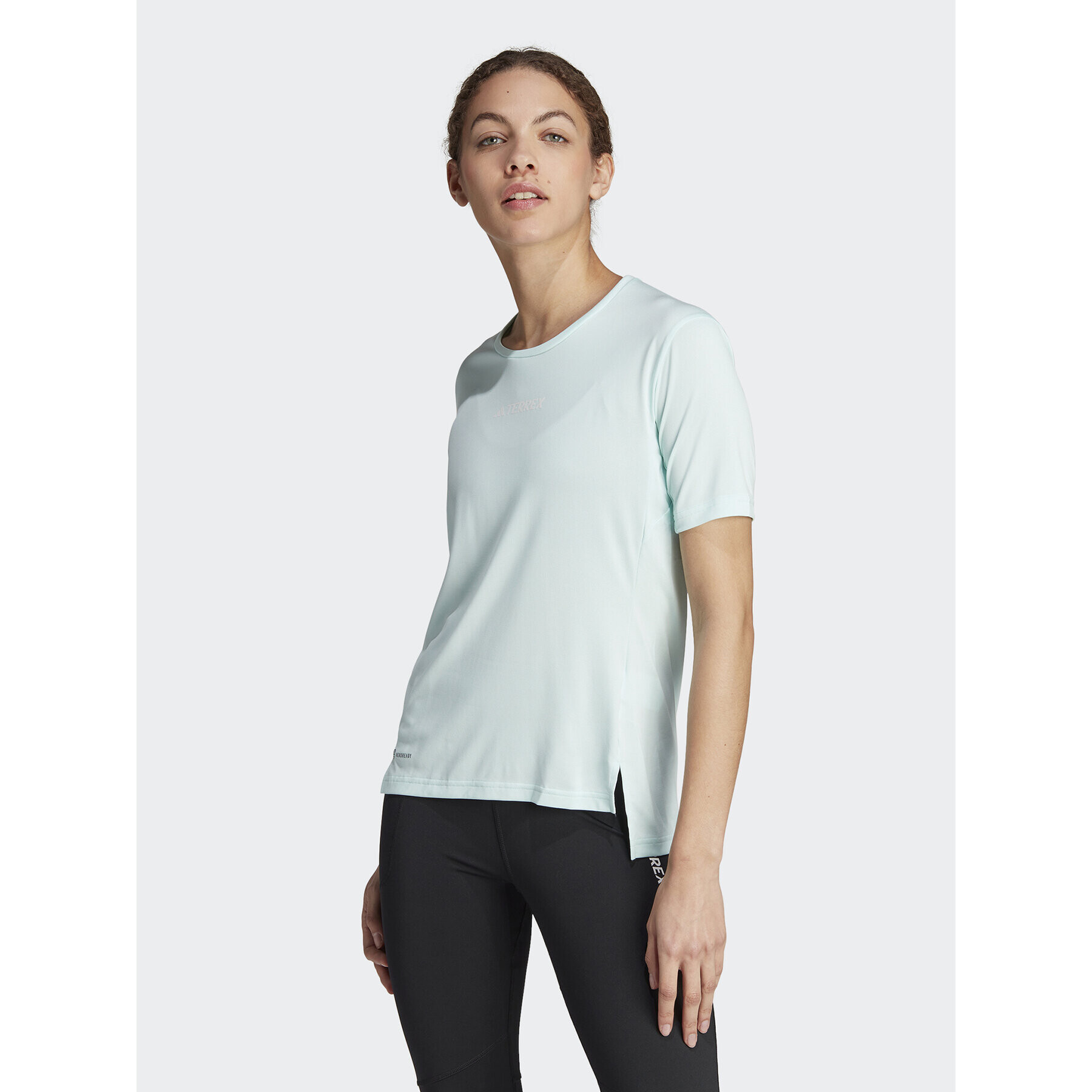 adidas Póló Terrex Multi T-Shirt HZ6258 Türkizkék Regular Fit - Pepit.hu