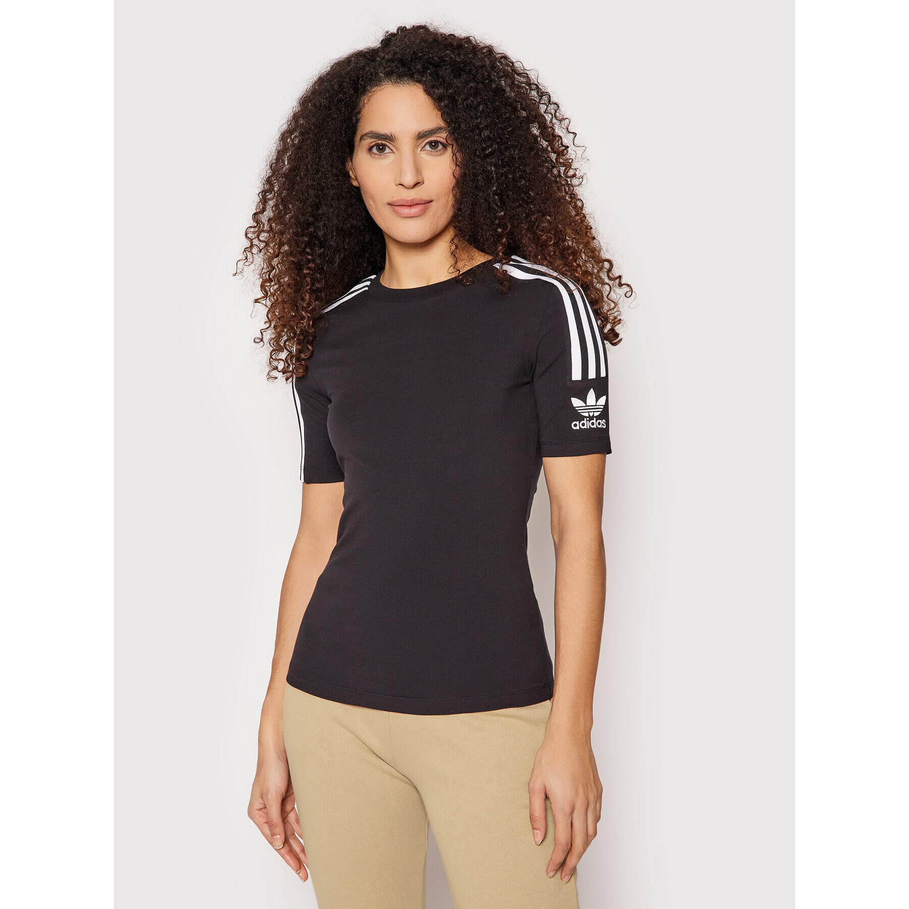 adidas Póló Tight Tee FM2592 Fekete Slim Fit - Pepit.hu