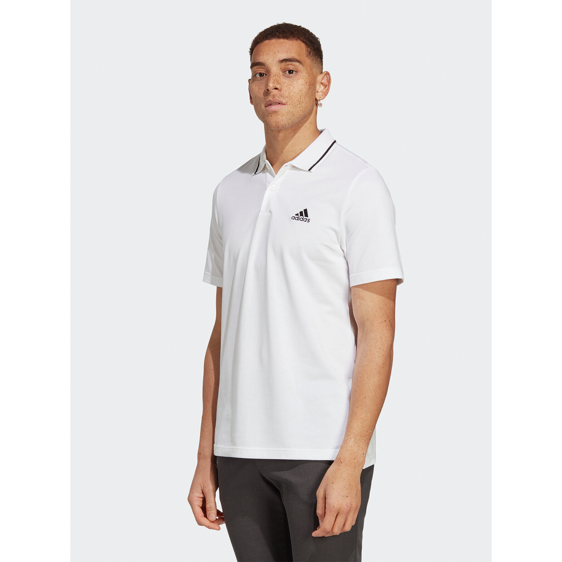 adidas Pólóing Essentials Piqué Small Logo Polo Shirt IC9315 Fehér Regular Fit - Pepit.hu