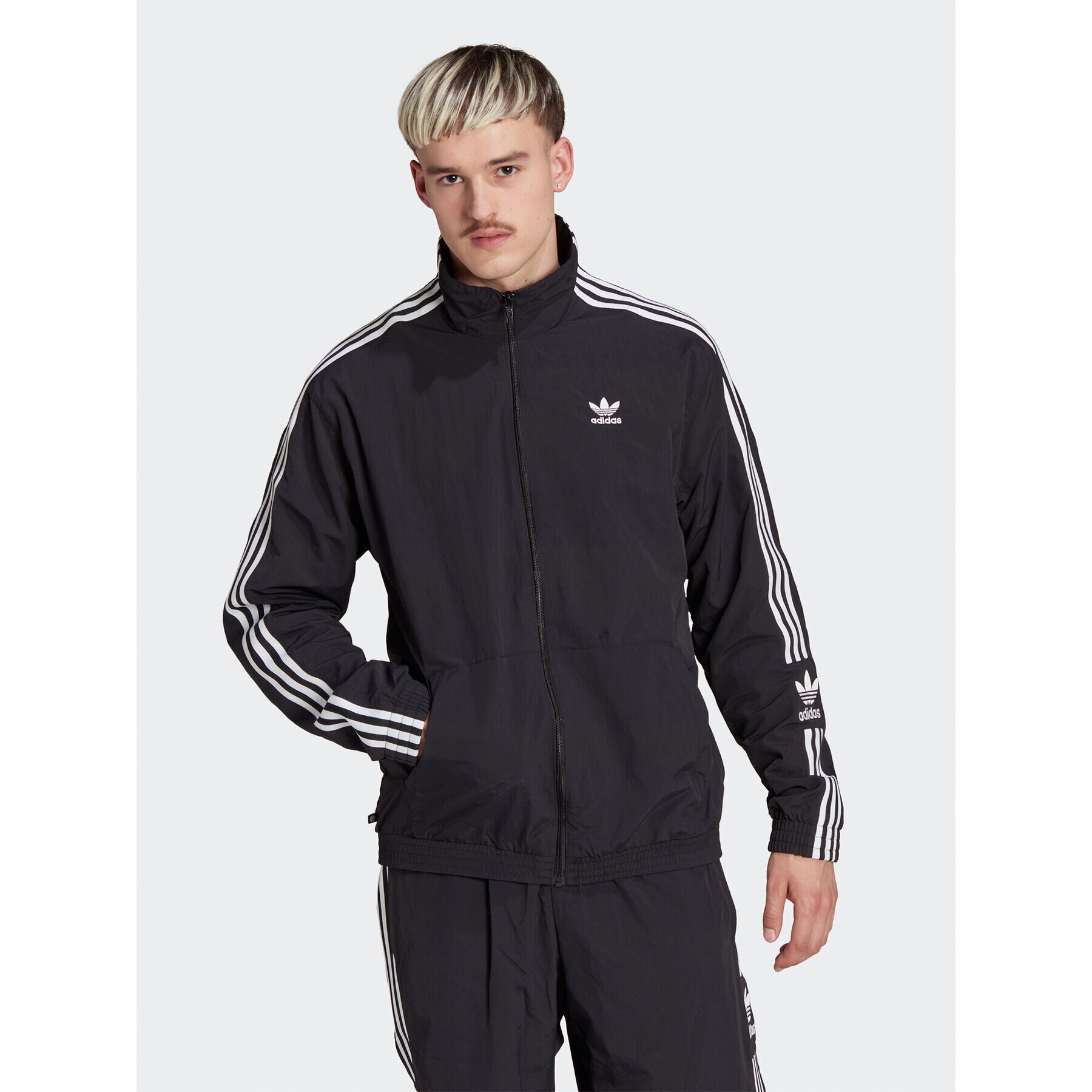 adidas Pulóver Adicolor Classics Trefoil Track Top IA6359 Fekete Regular Fit - Pepit.hu