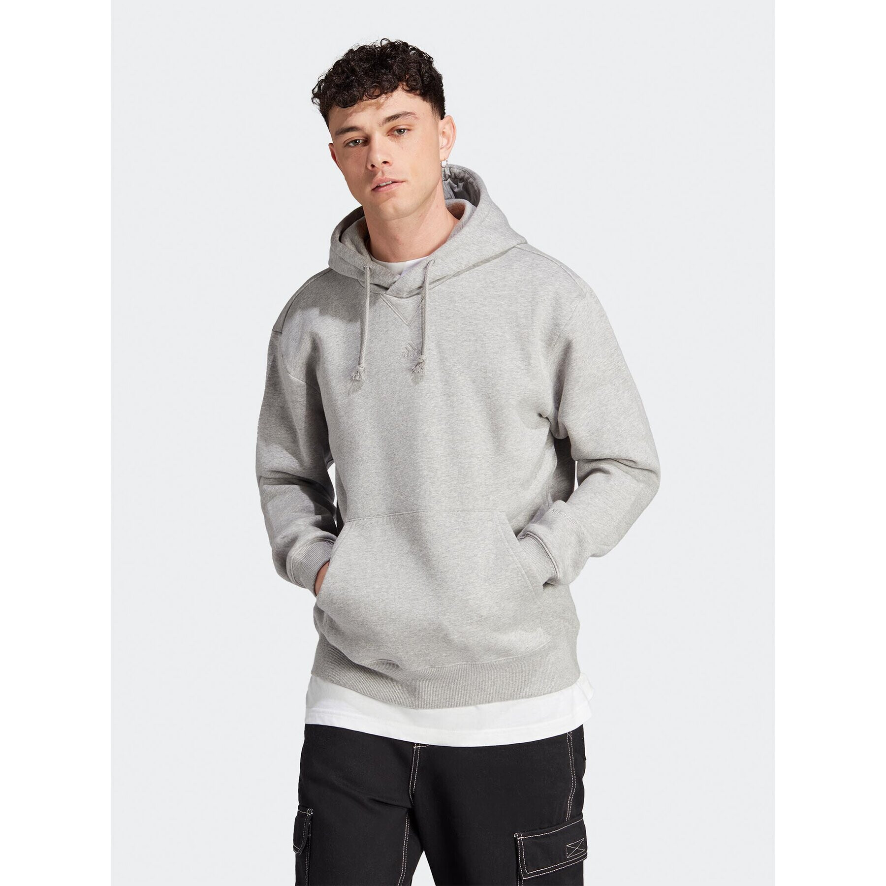 adidas Pulóver All SZN IJ6886 Szürke Loose Fit - Pepit.hu