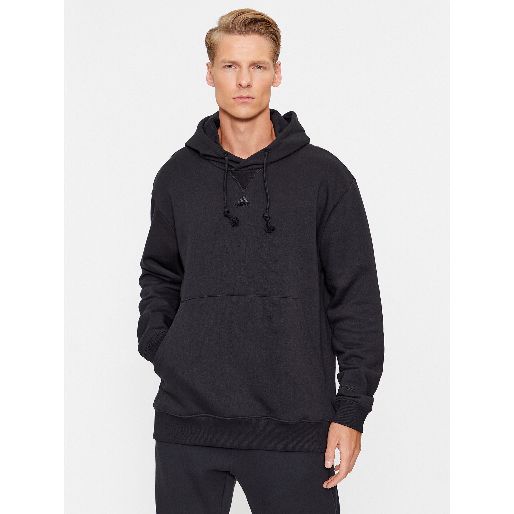 adidas Pulóver All SZN IJ6889 Fekete Loose Fit - Pepit.hu