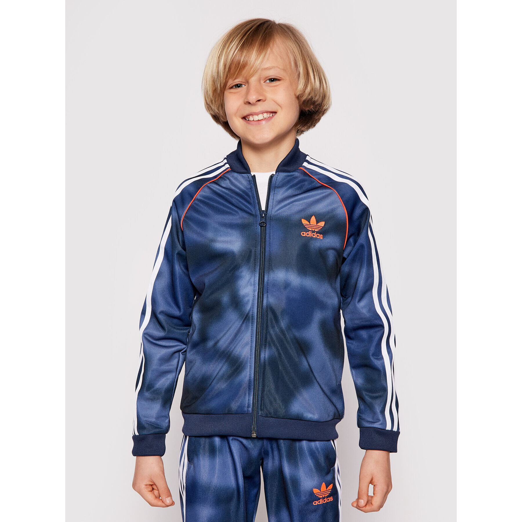 adidas Pulóver Allover Print Camo Sst GN4128 Sötétkék Regular Fit - Pepit.hu