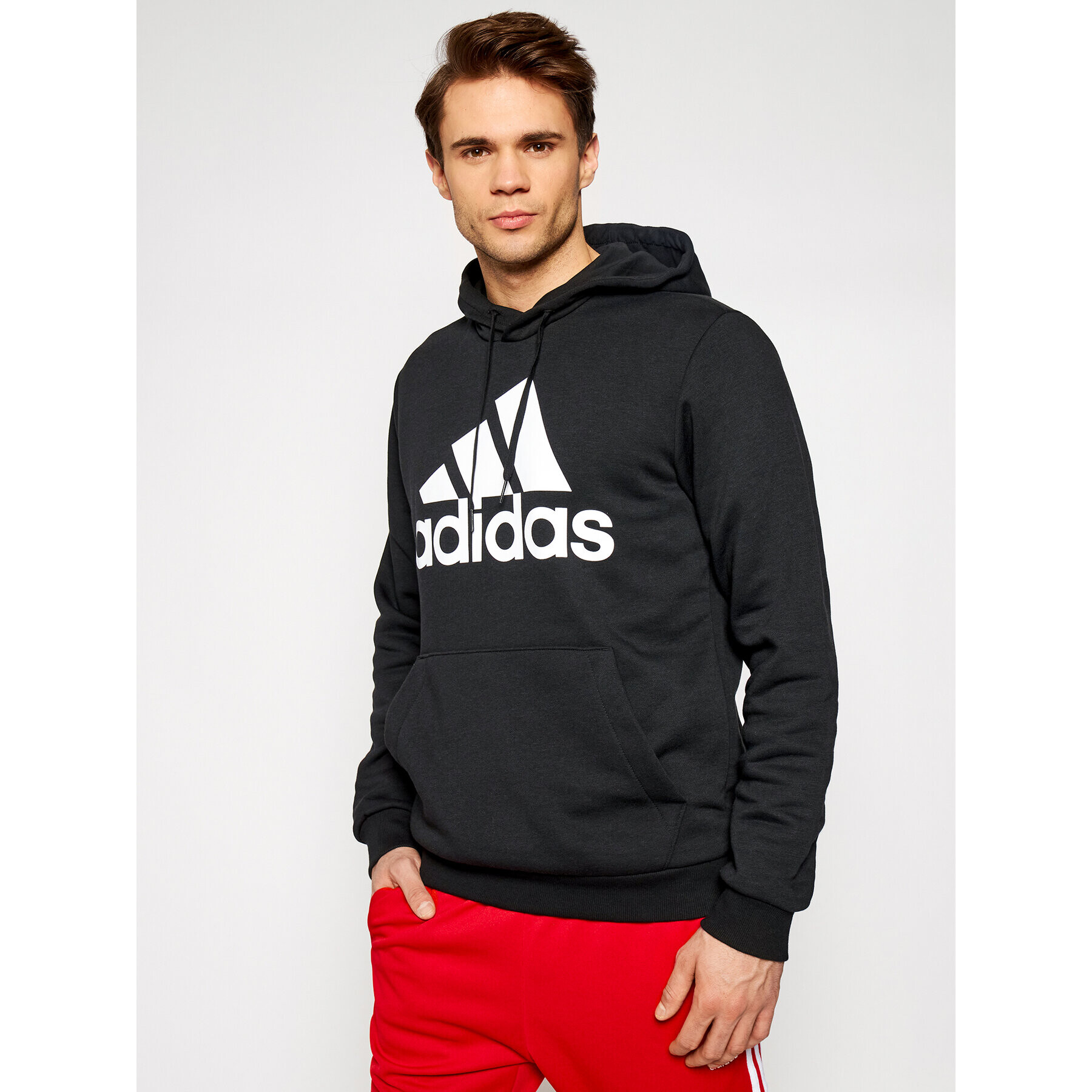 adidas Pulóver Bl Fl Hd GK9220 Fekete Regular Fit - Pepit.hu