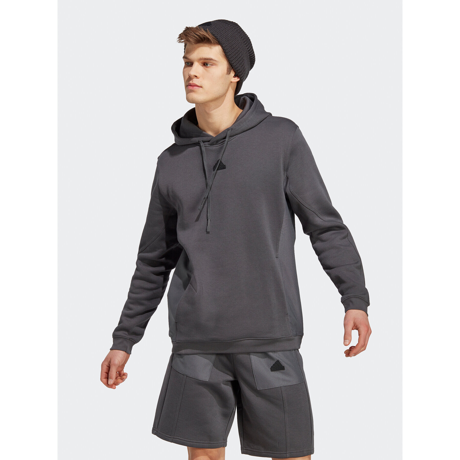 adidas Pulóver City Escape Hoodie IC9742 Szürke Regular Fit - Pepit.hu