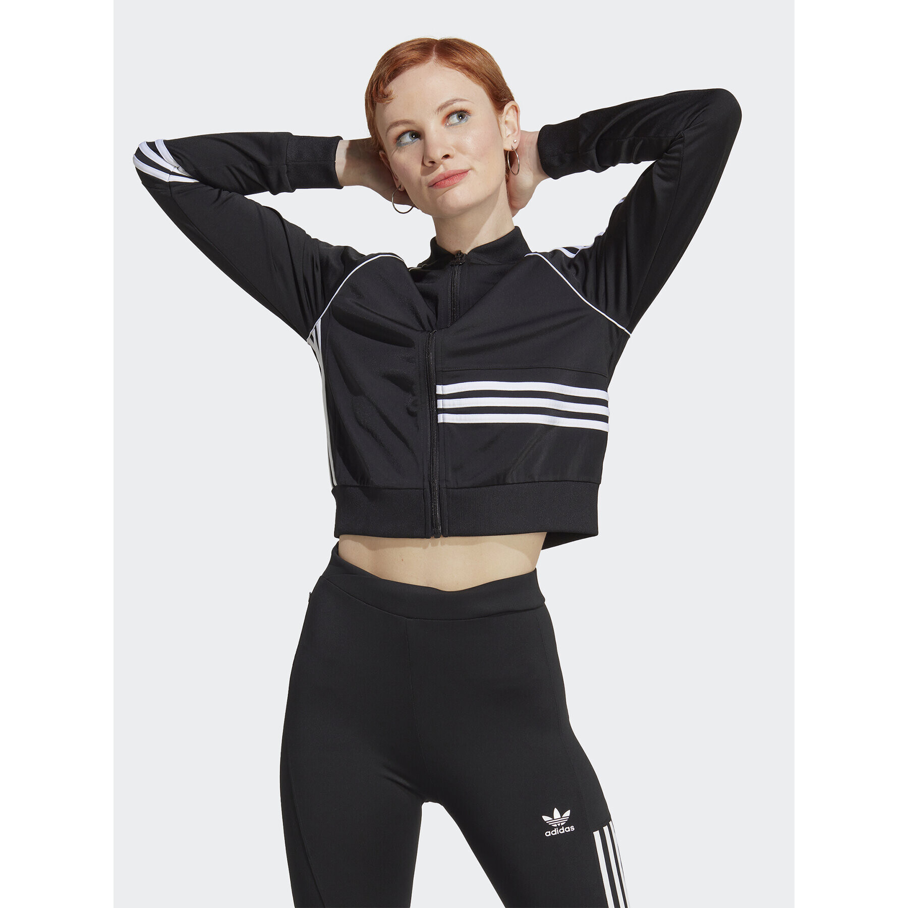 adidas Pulóver Crop Track Top IC2376 Fekete - Pepit.hu