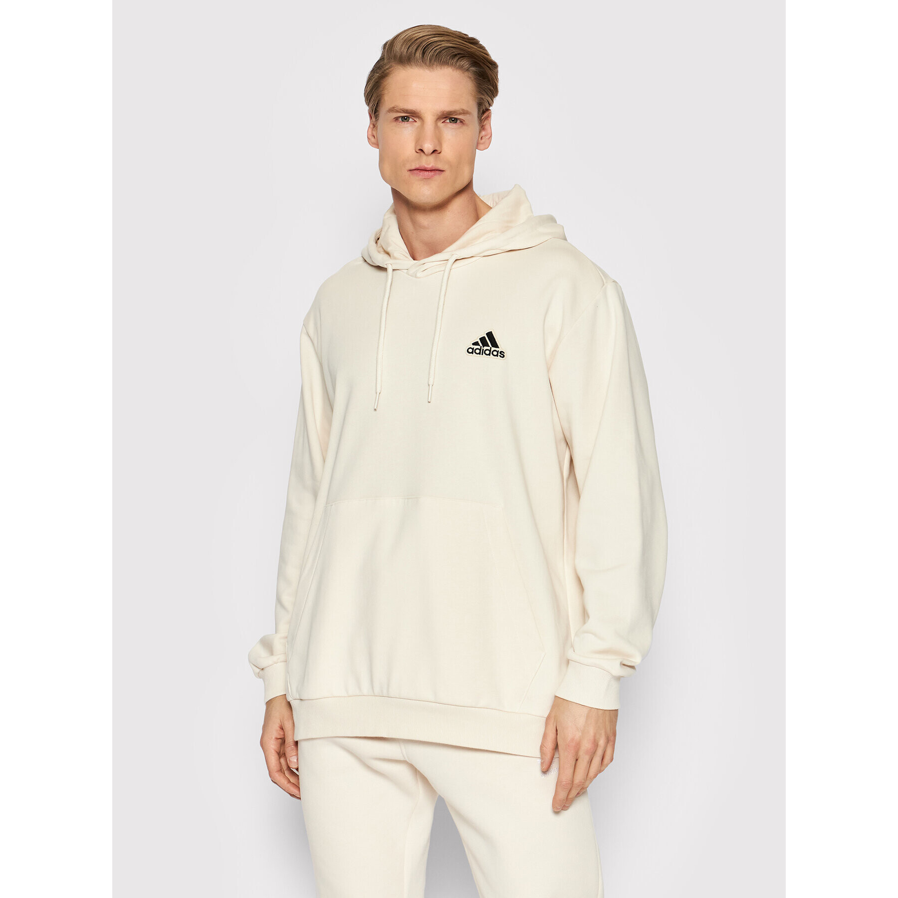 adidas Pulóver Essentials FeelComfy HE4346 Bézs Loose Fit - Pepit.hu