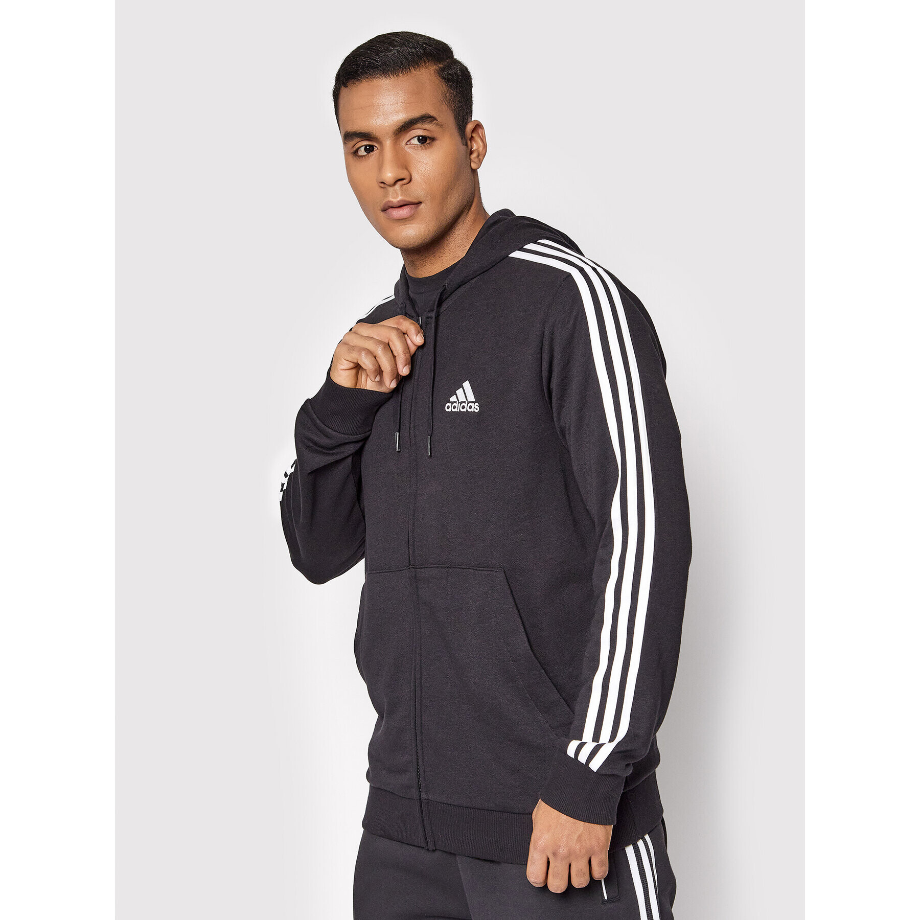 adidas Pulóver Essentials French Terry GK9032 Fekete Regular Fit - Pepit.hu