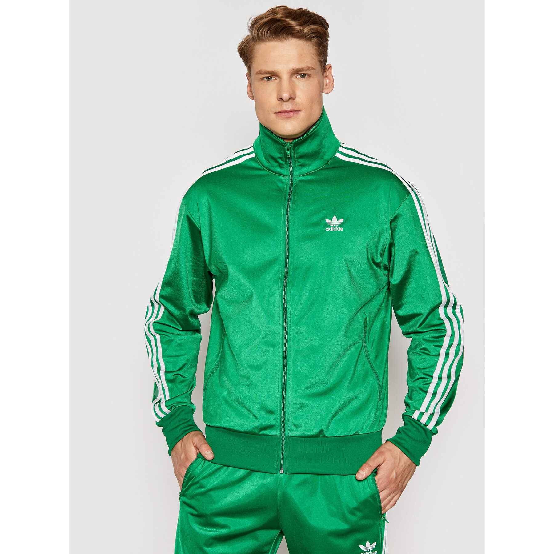 adidas Pulóver Fbird TT GN3512 Zöld Regular Fit - Pepit.hu