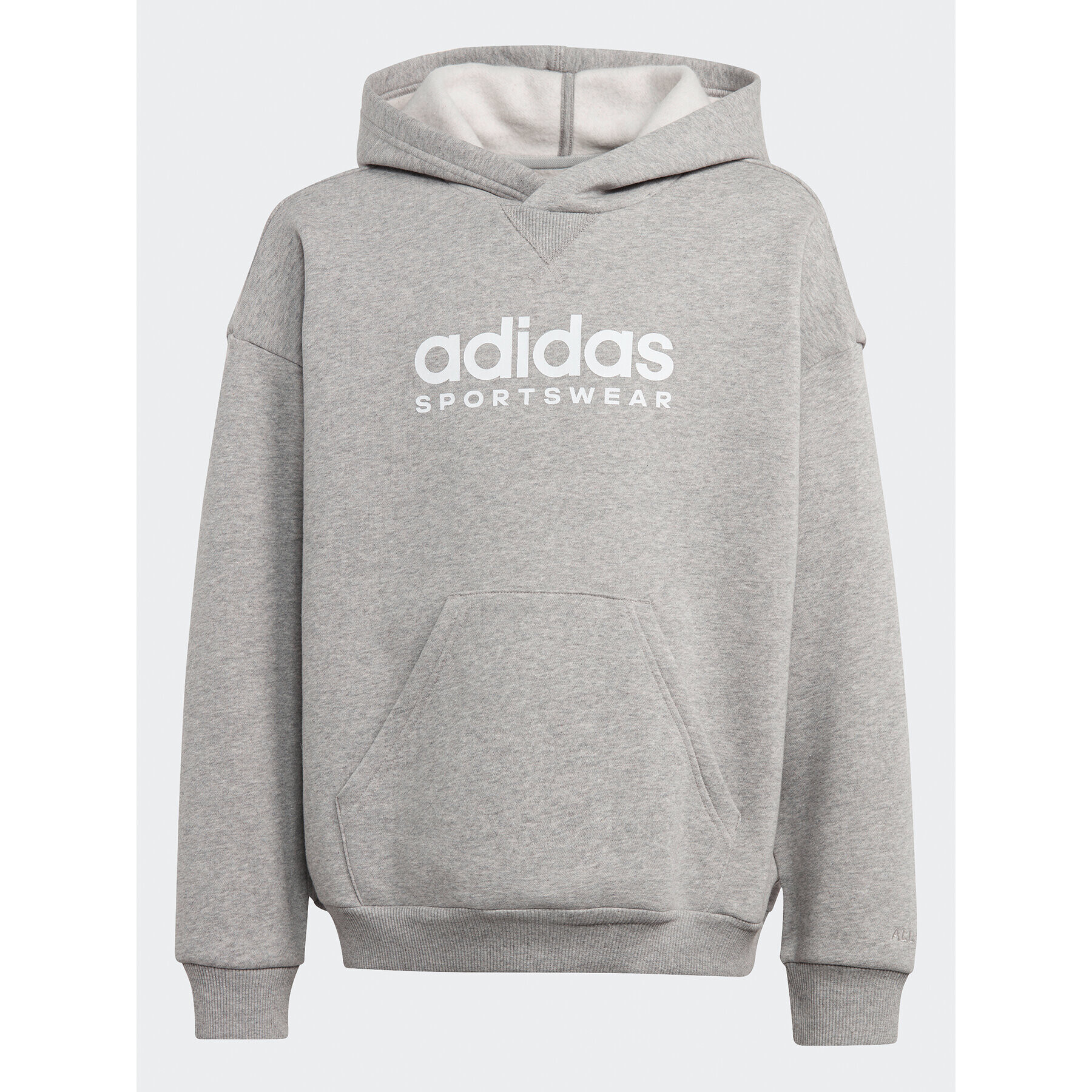 adidas Pulóver Fleece IL4933 Szürke Loose Fit - Pepit.hu