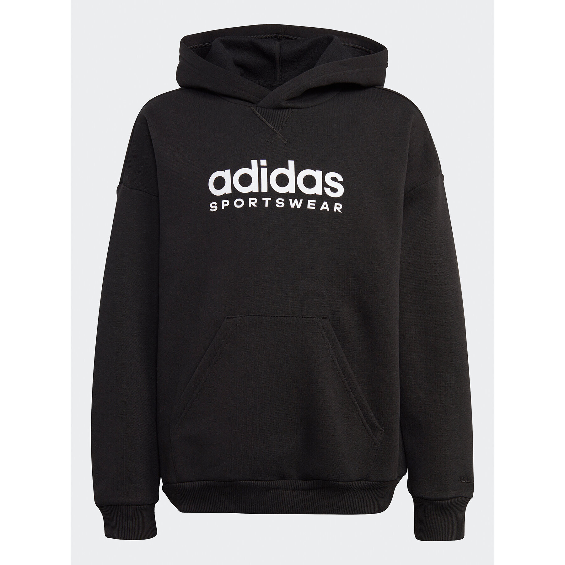 adidas Pulóver Fleece IL4935 Fekete Loose Fit - Pepit.hu