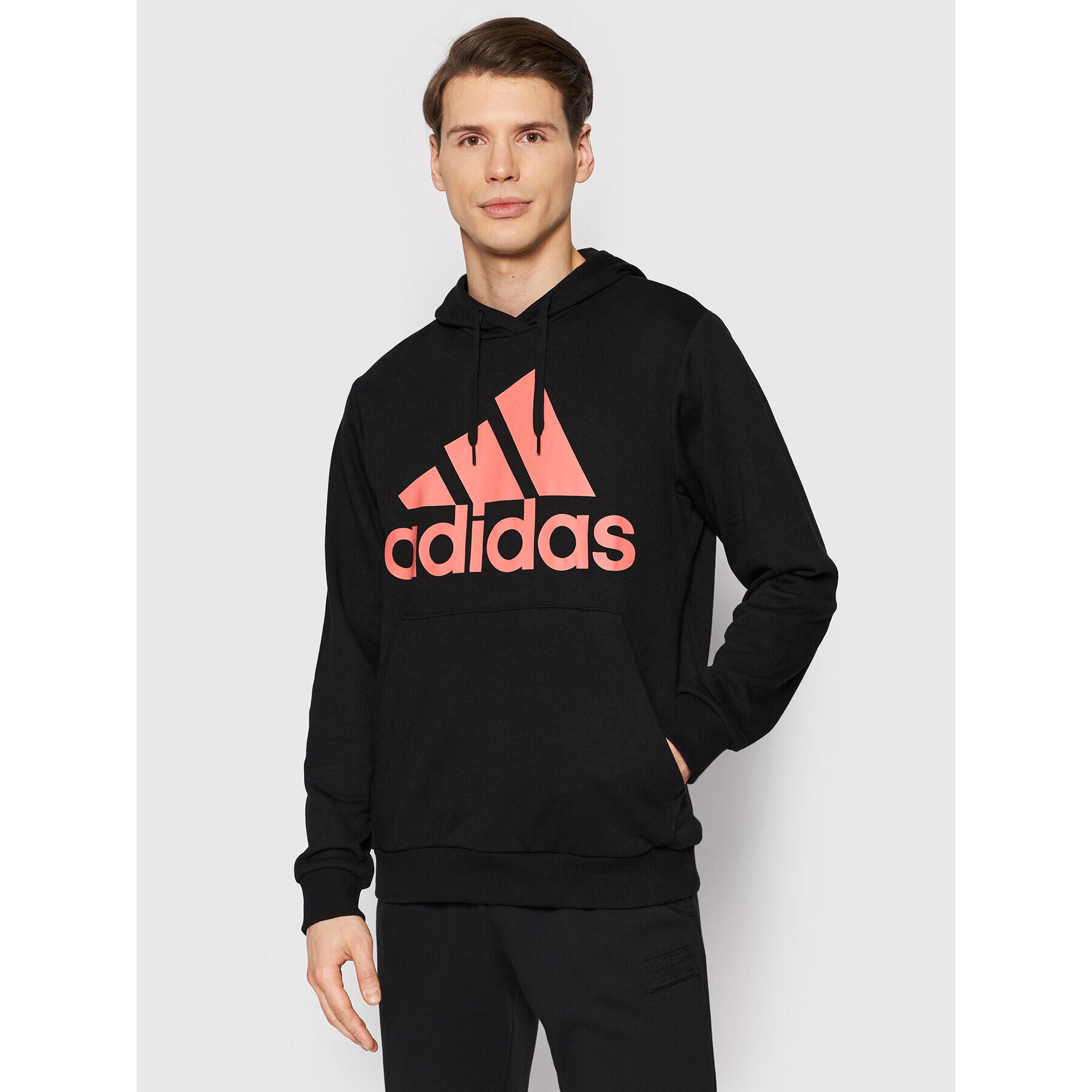 adidas Pulóver HE1845 Fekete Regular Fit - Pepit.hu