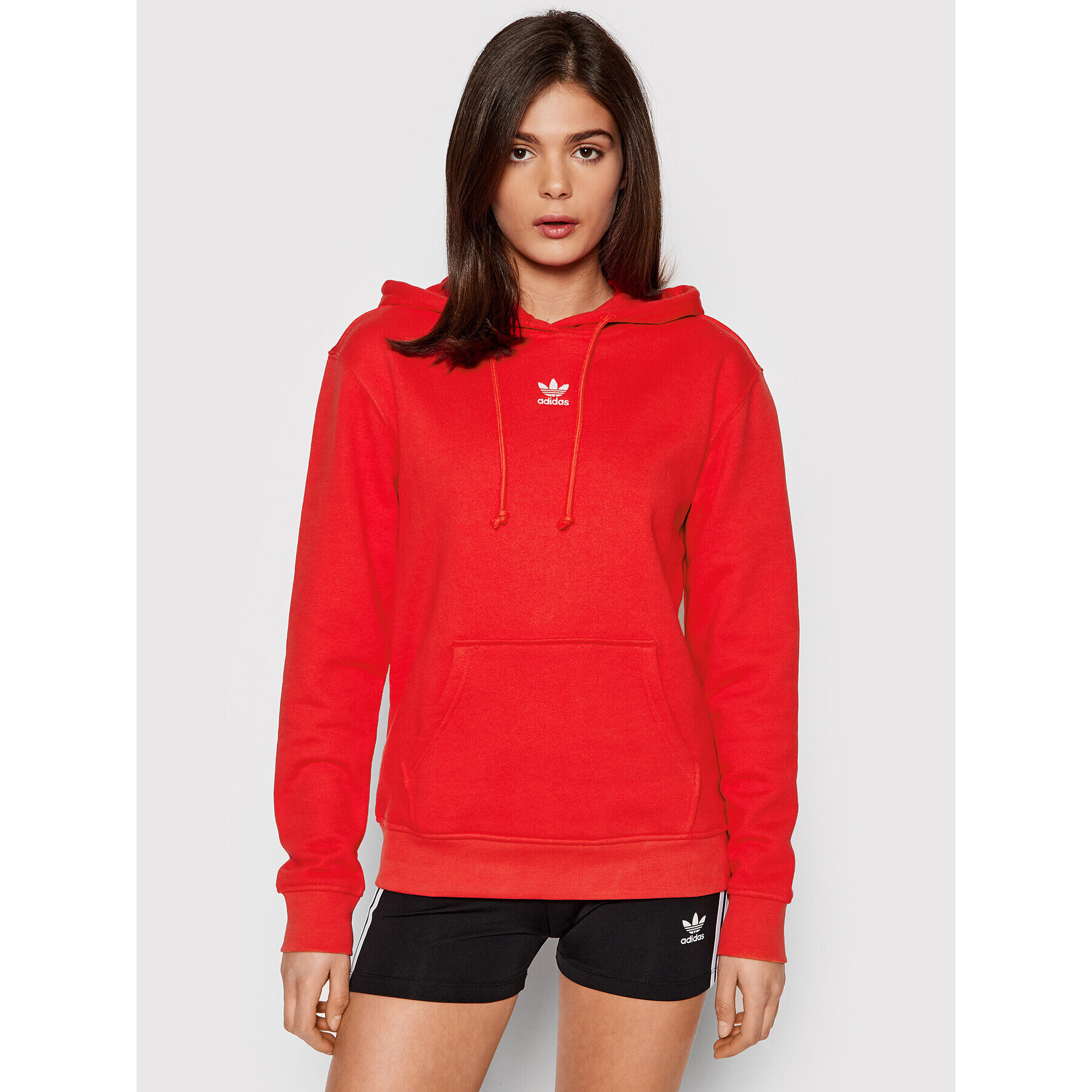 adidas Pulóver Hoodie HF7508 Piros Regular Fit - Pepit.hu