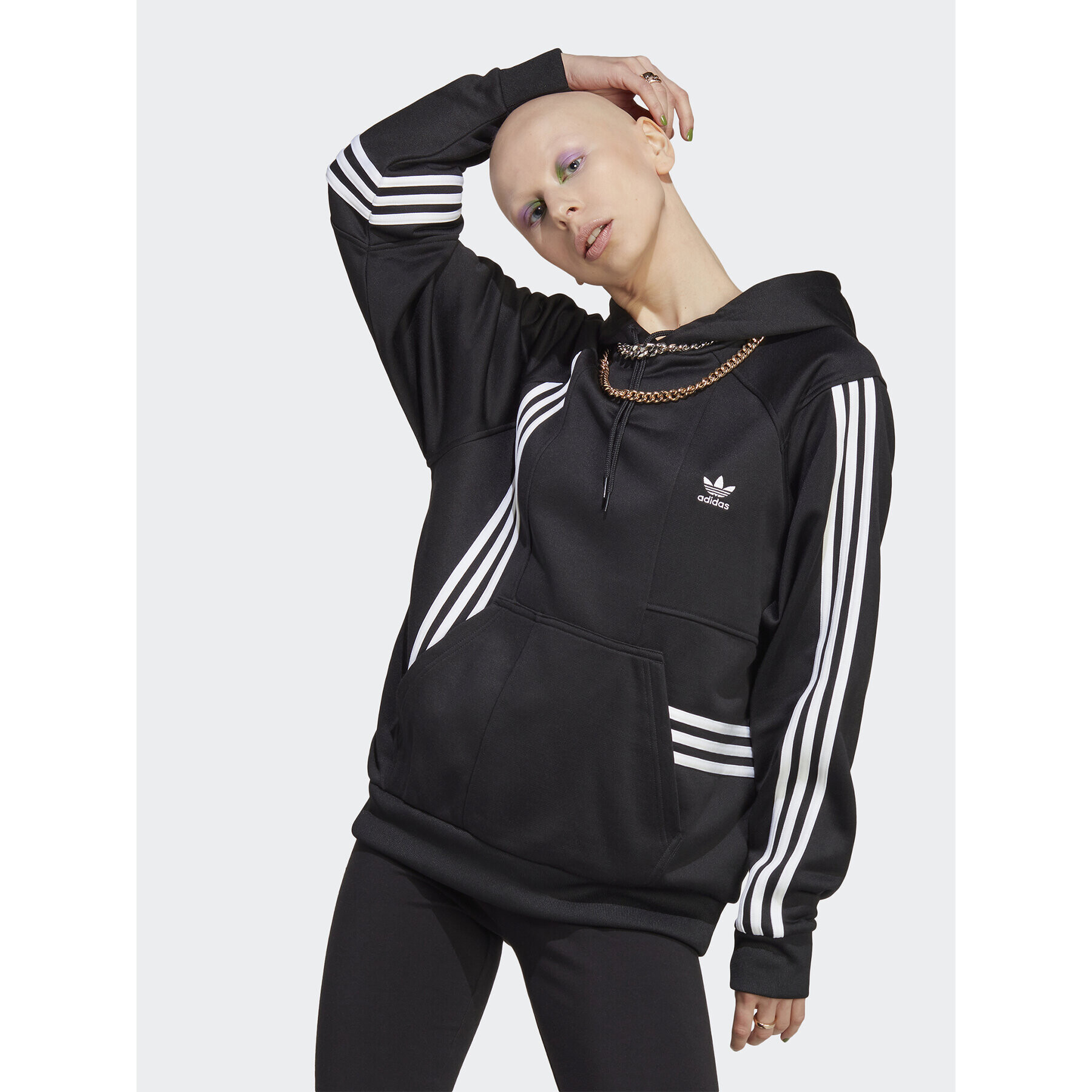 adidas Pulóver Hoodie IC2382 Fekete - Pepit.hu