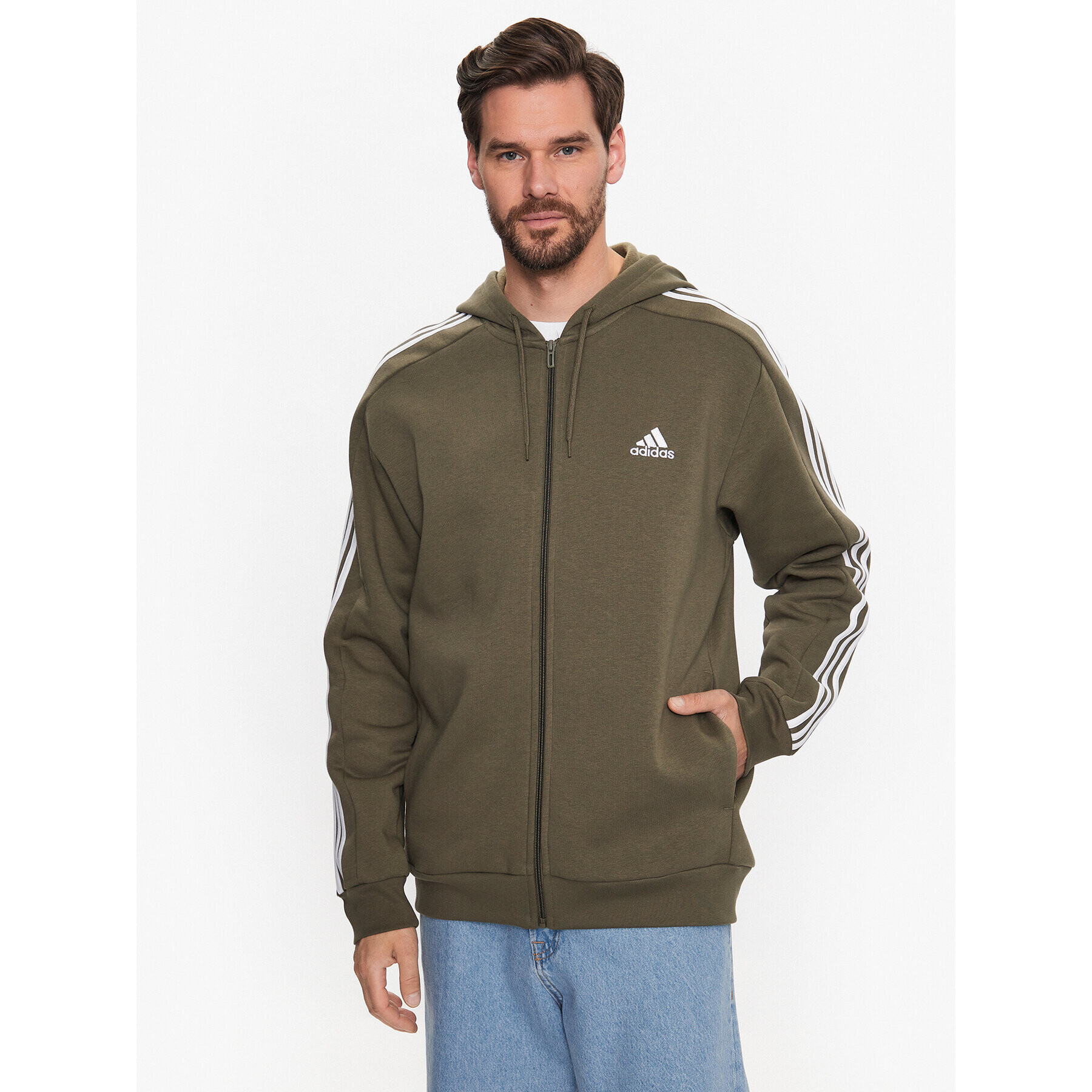 adidas Pulóver IJ6492 Zöld Regular Fit - Pepit.hu