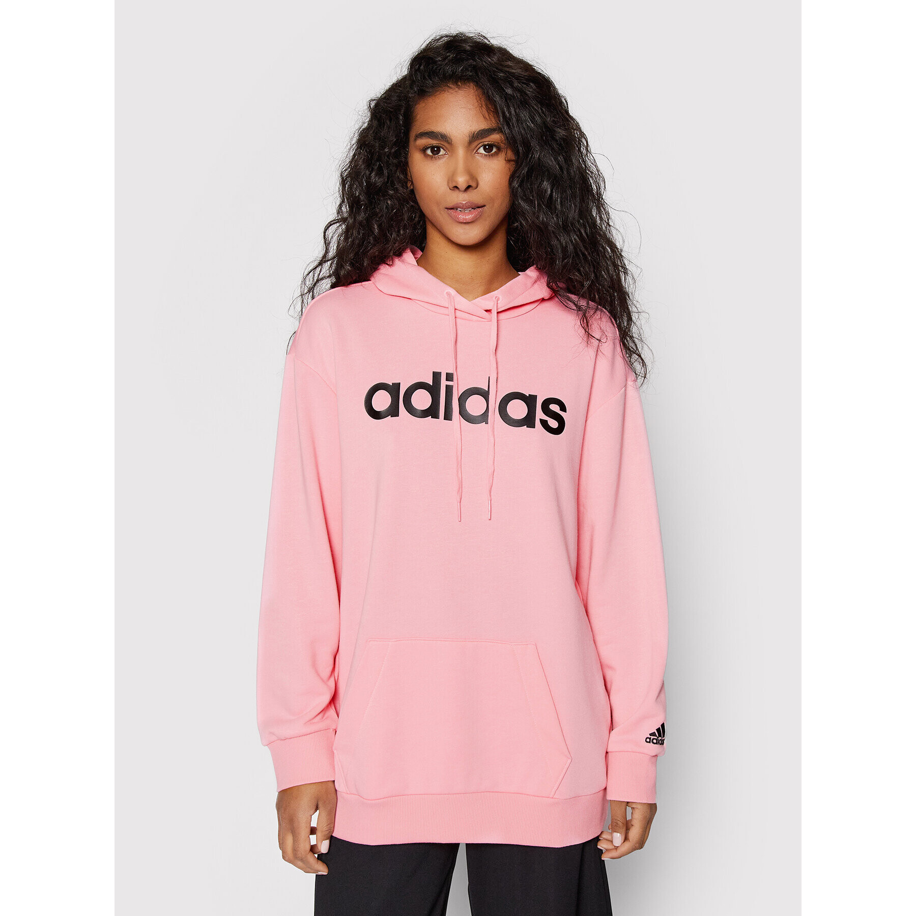 adidas Pulóver Linear Ov HD1754 Rózsaszín Loose Fit - Pepit.hu