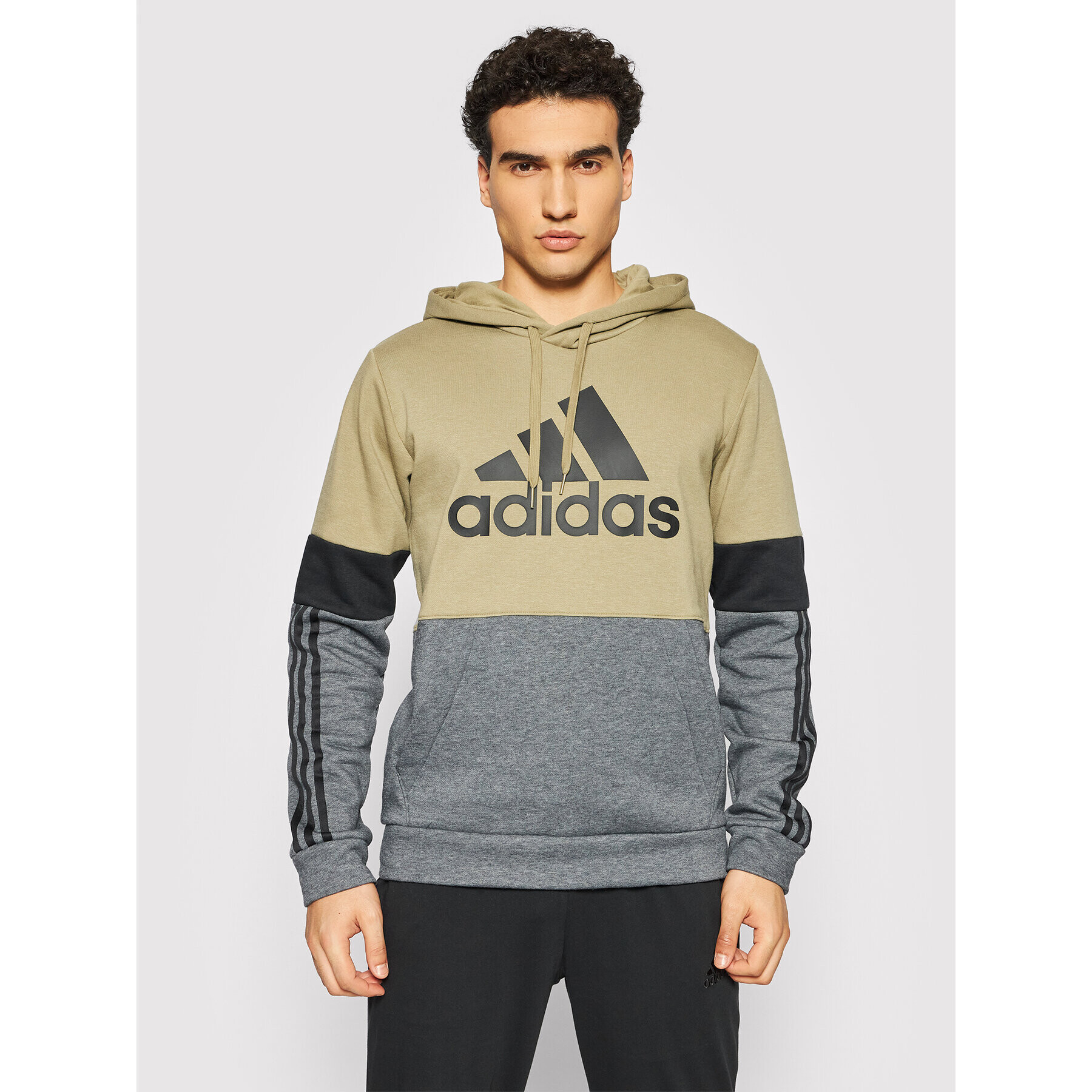 adidas Pulóver M Cb Hd GV5241 Zöld Regular Fit - Pepit.hu