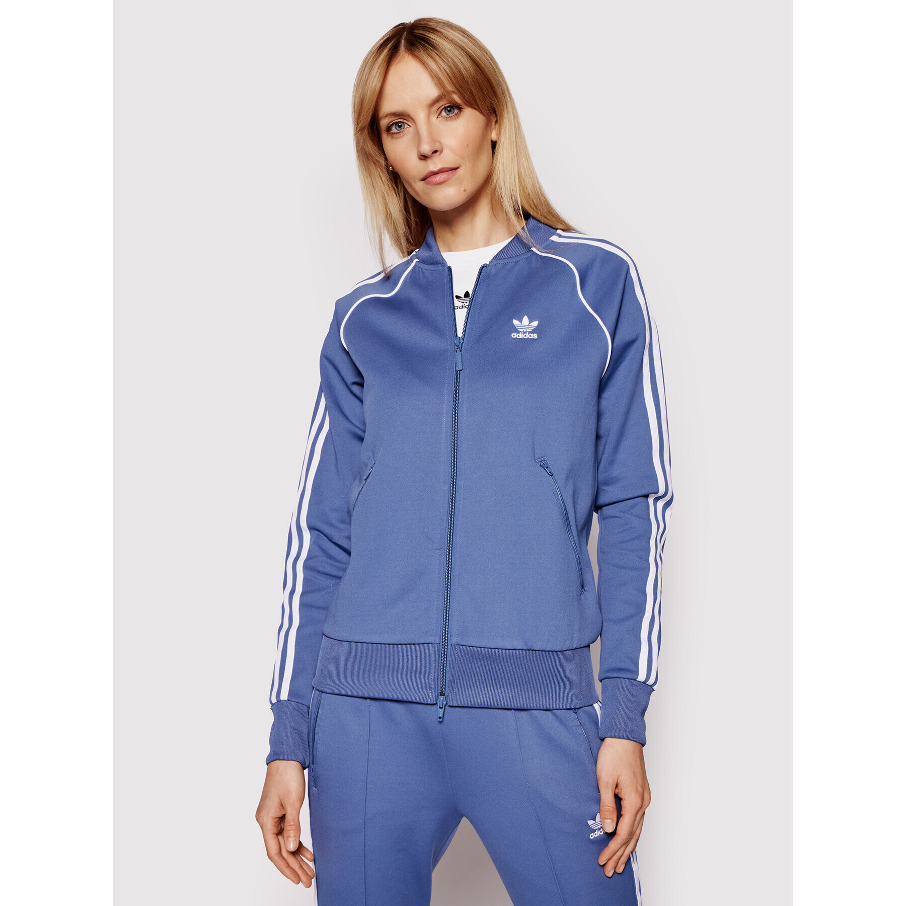 adidas Pulóver Primeblue Sst Track GN2939 Kék Standard Fit - Pepit.hu