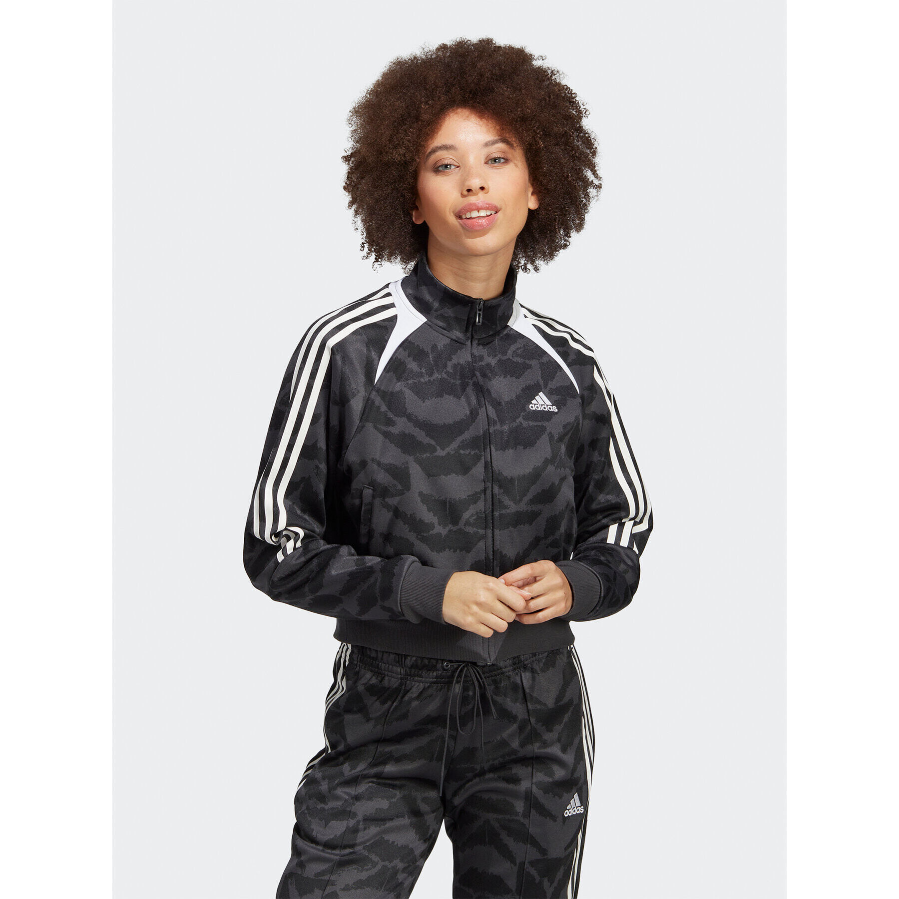 adidas Pulóver Tiro Suit Up Lifestyle Track Top IC6649 Szürke Loose Fit - Pepit.hu