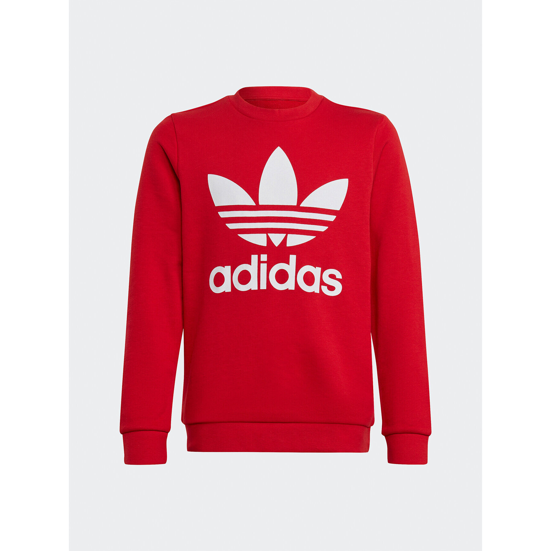 adidas Pulóver Trefoil Crew Sweatshirt IB9974 Piros Regular Fit - Pepit.hu