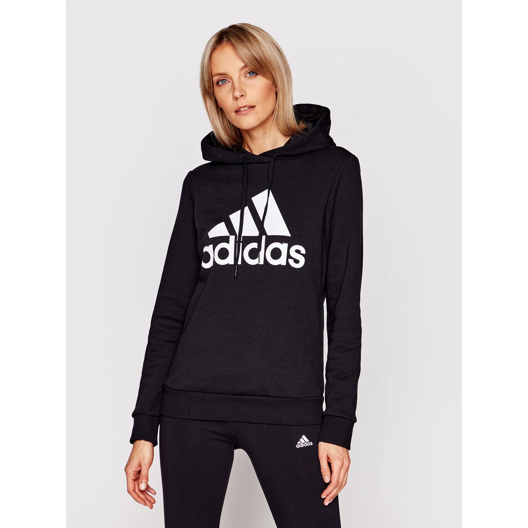 adidas Pulóver W Bl Fl Hd GL0653 Fekete Regular Fit - Pepit.hu