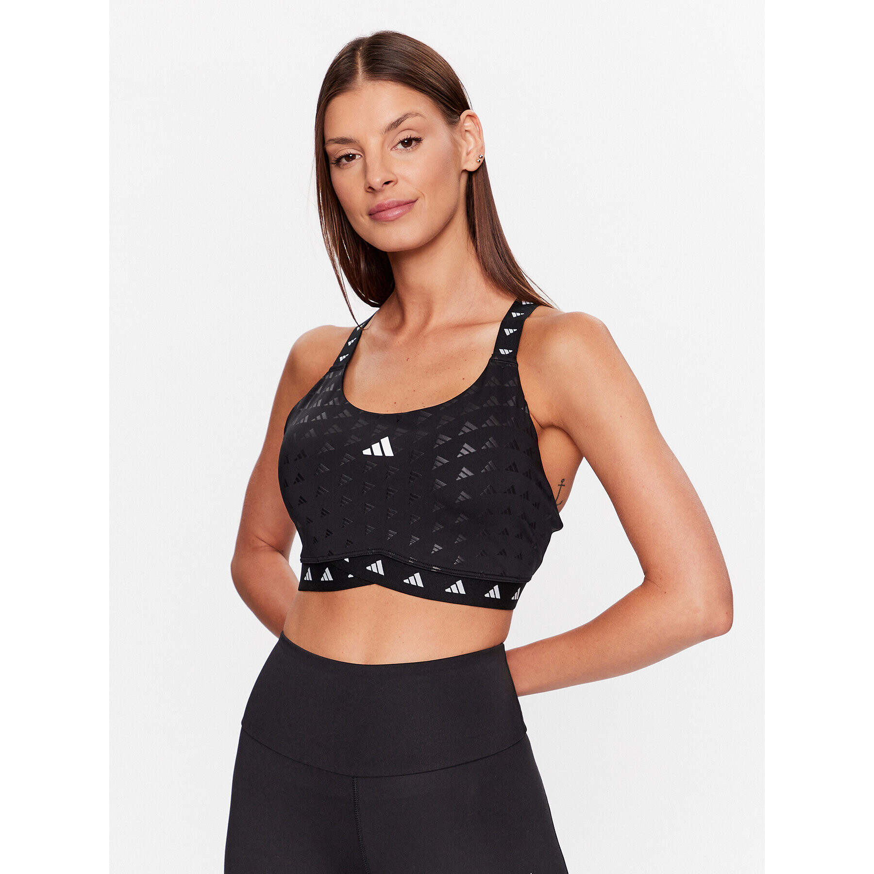 adidas Sport melltartó PowerImpact Luxe Training Medium-Support Bra HS7264 Fekete - Pepit.hu