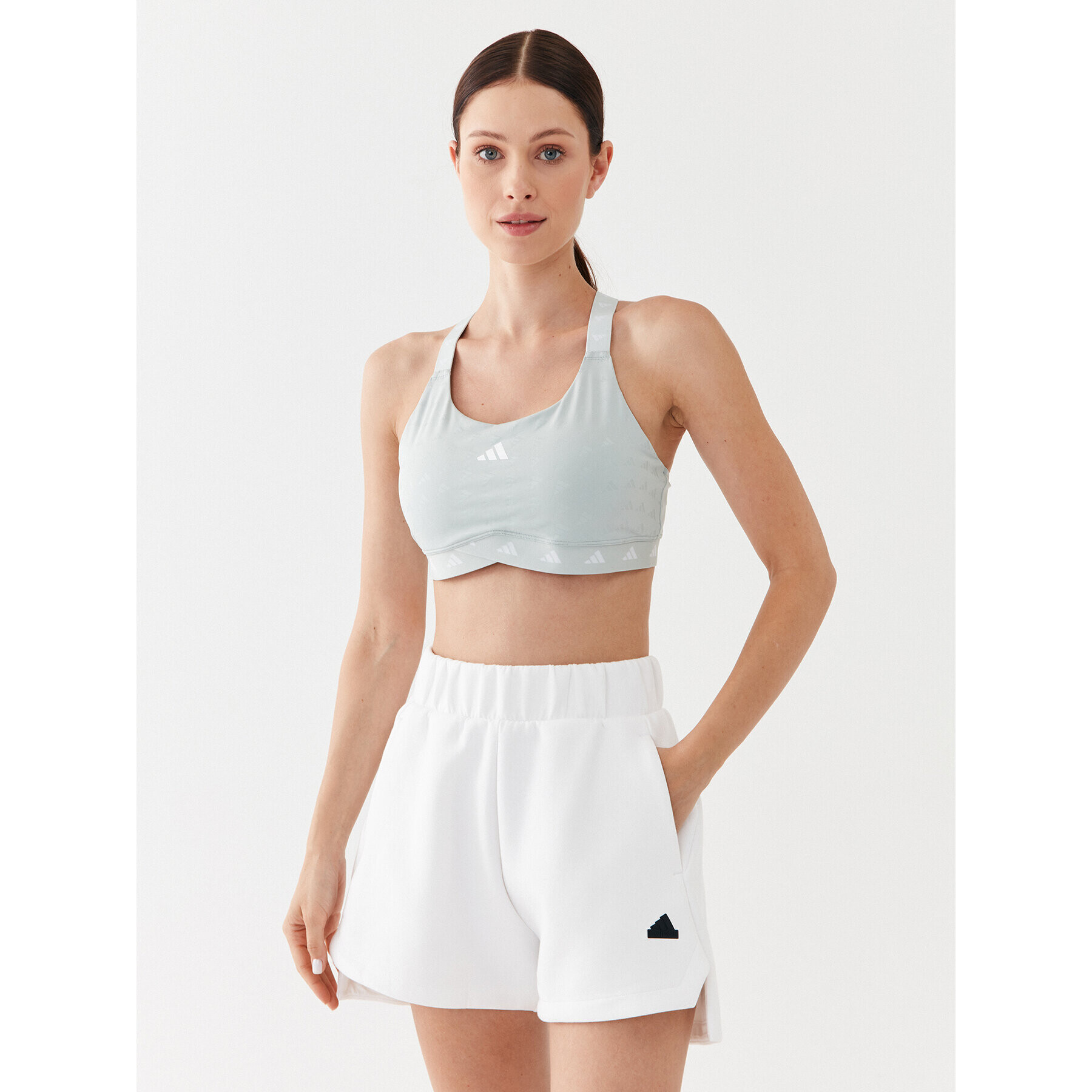 adidas Sport melltartó PowerImpact Luxe Training Medium-Support Bra IL2880 Szürke - Pepit.hu