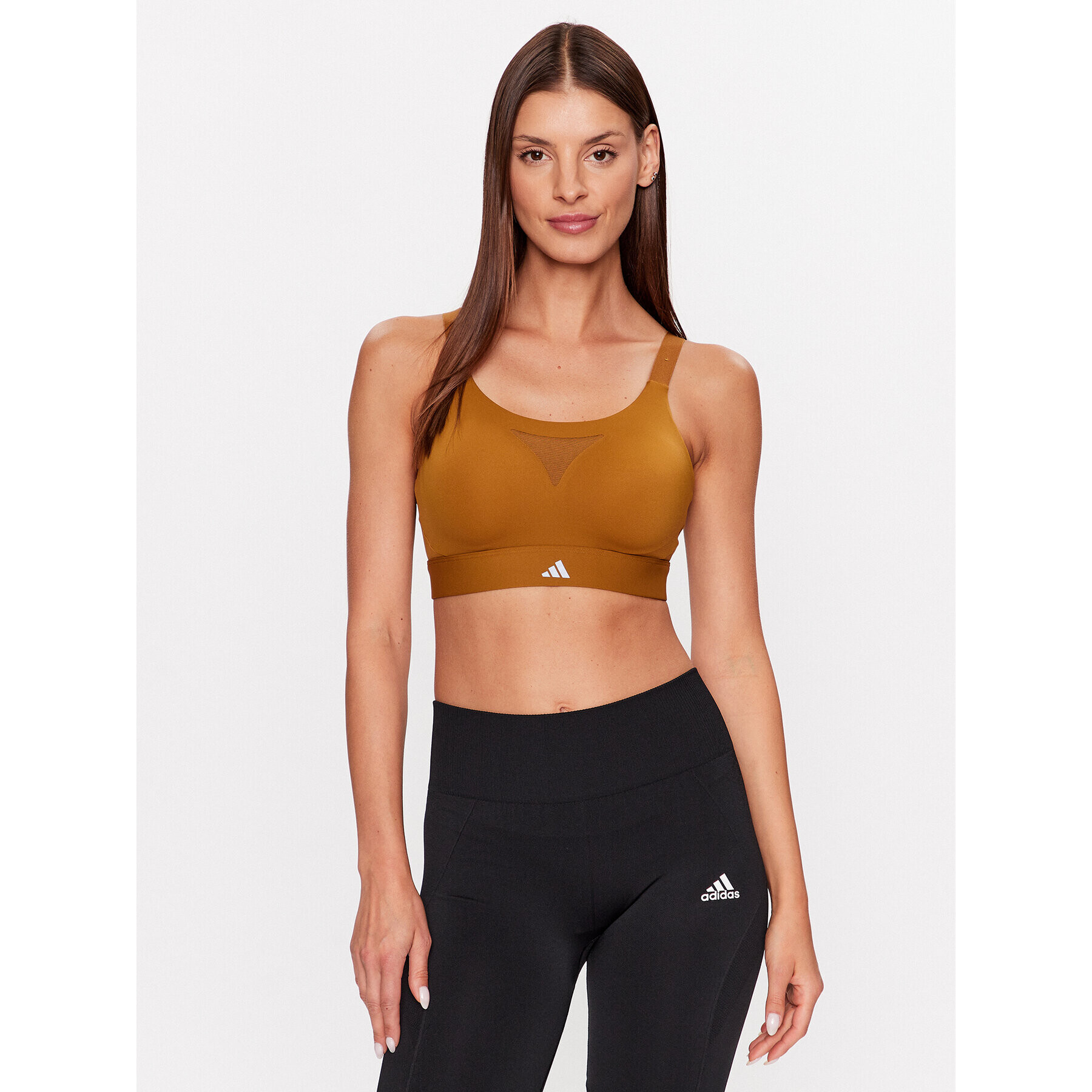 adidas Sport melltartó Tailored Impact Training High-Support Bra HR9729 Barna - Pepit.hu