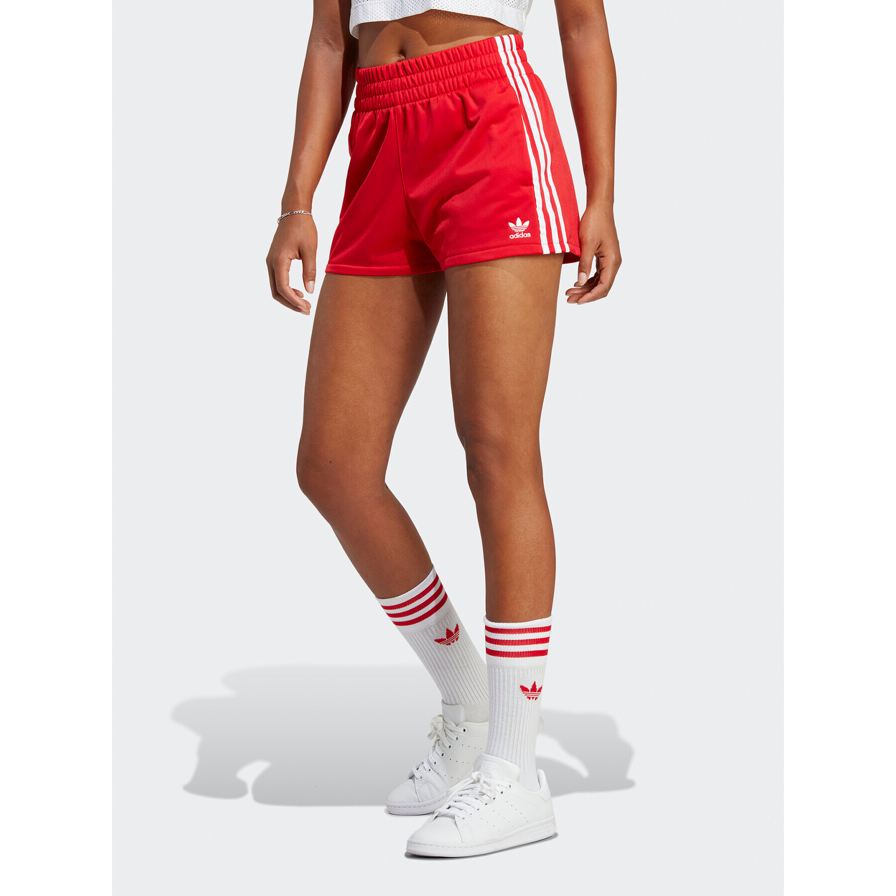 adidas Sport rövidnadrág 3-Stripes Shorts IB7427 Piros Regular Fit - Pepit.hu