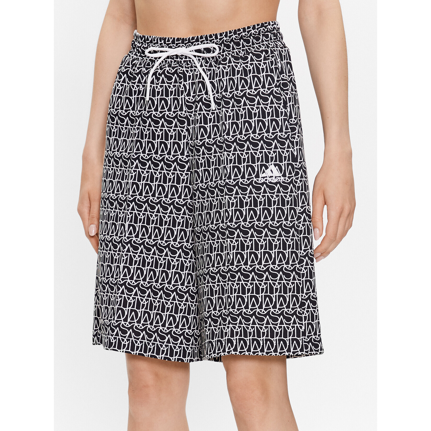 adidas Sport rövidnadrág Allover Graphic Culottes IC5701 Fekete Regular Fit - Pepit.hu