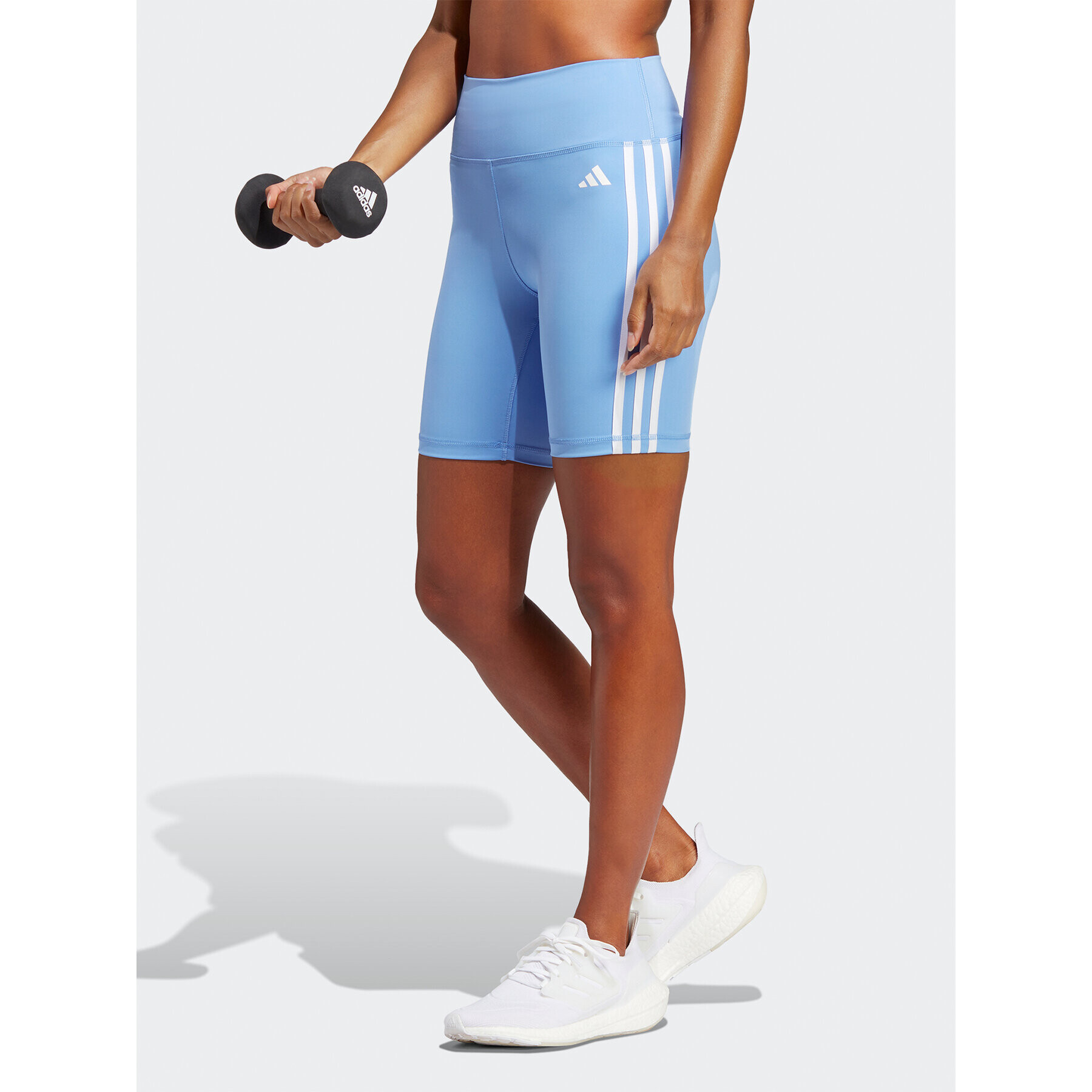 adidas Sport rövidnadrág Training Essentials 3-Stripes High-Waisted Short Leggings IC8311 Kék - Pepit.hu