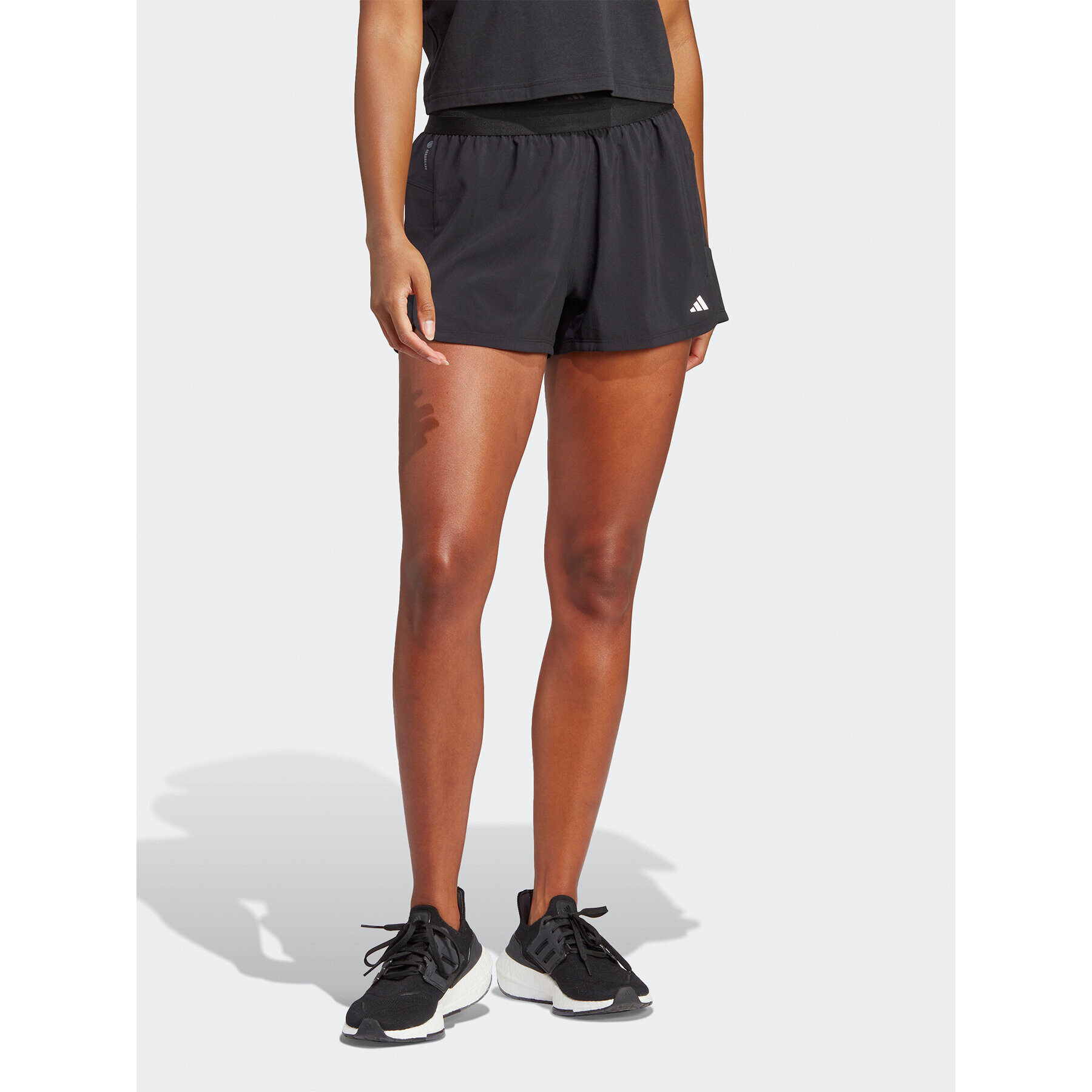 adidas Sport rövidnadrág Training Hyperglam Pacer Shorts IC8061 Fekete Regular Fit - Pepit.hu