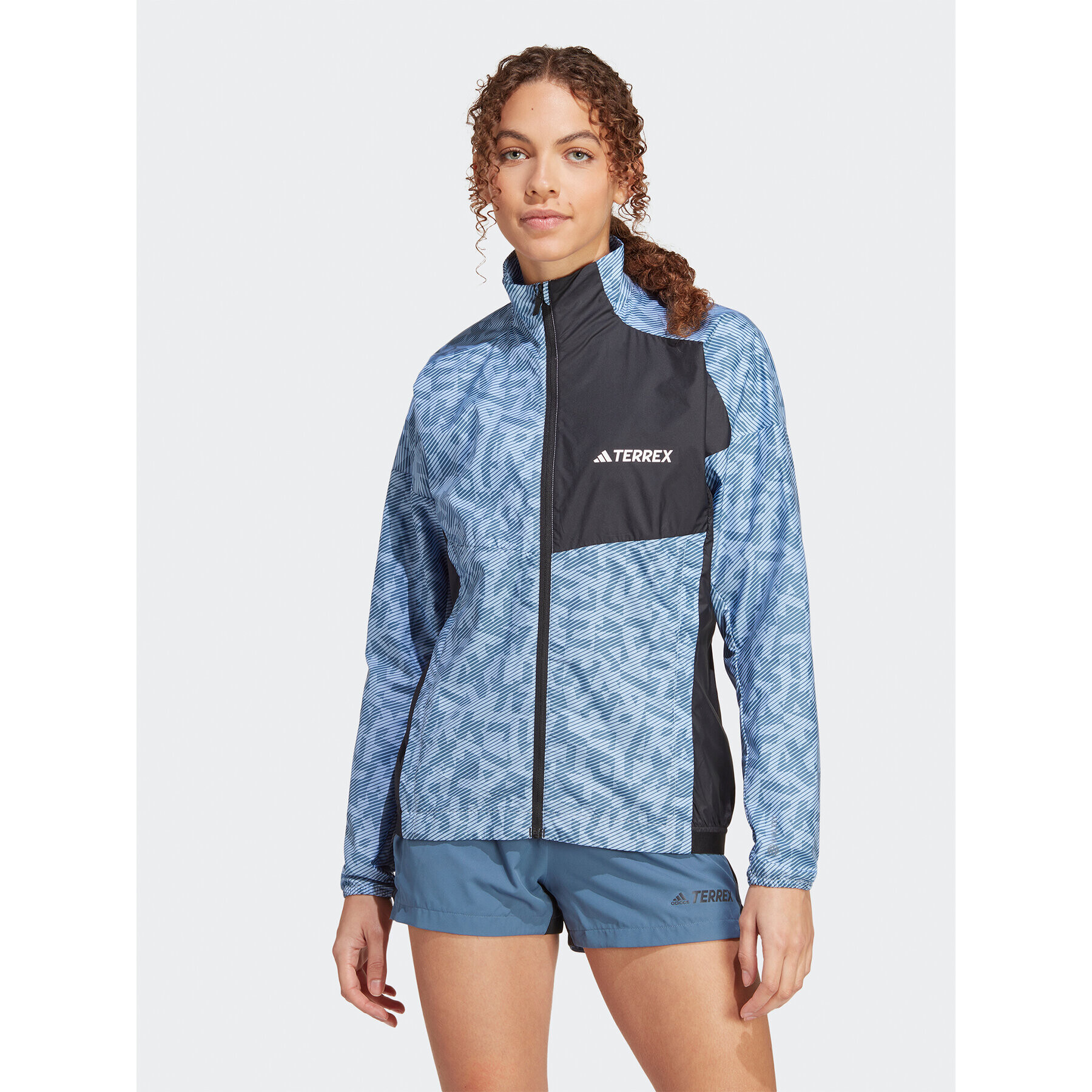 adidas Széldzseki Terrex Trail Running Windbreaker HZ1320 Kék Regular Fit - Pepit.hu