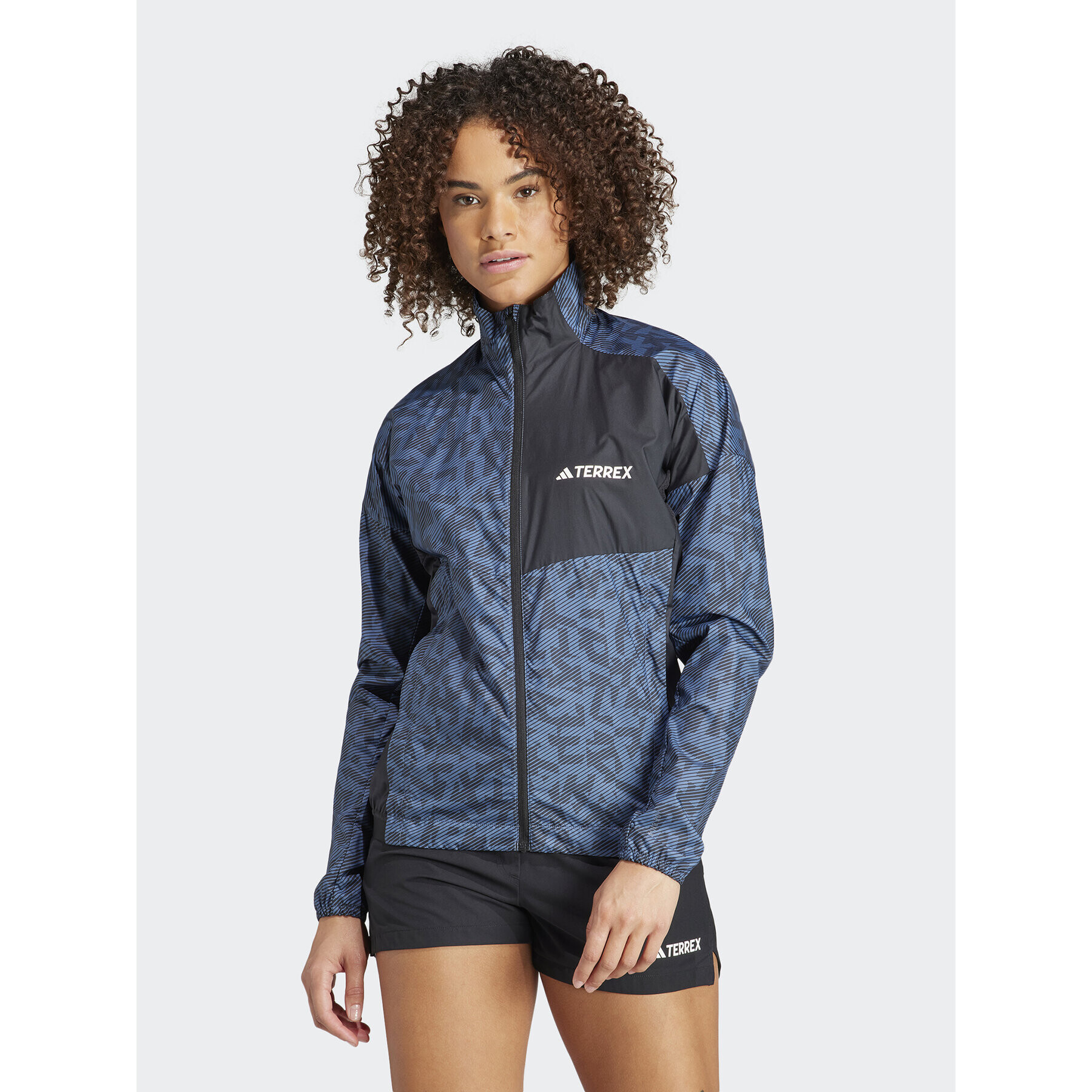 adidas Széldzseki Terrex Trail Running Windbreaker IA1808 Kék Regular Fit - Pepit.hu