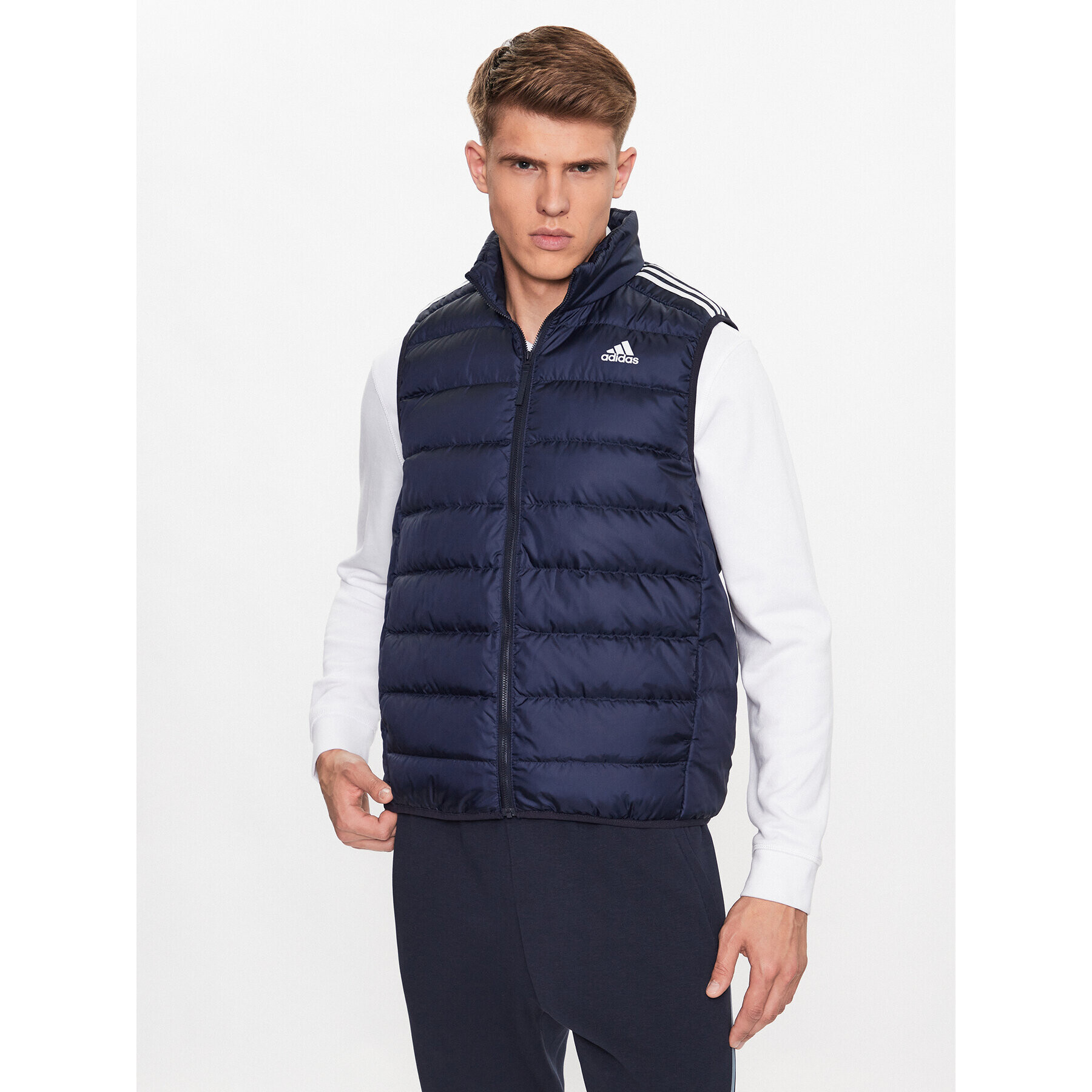 adidas Télikabát Essentials Light Down Vest GH4584 Kék Slim Fit - Pepit.hu