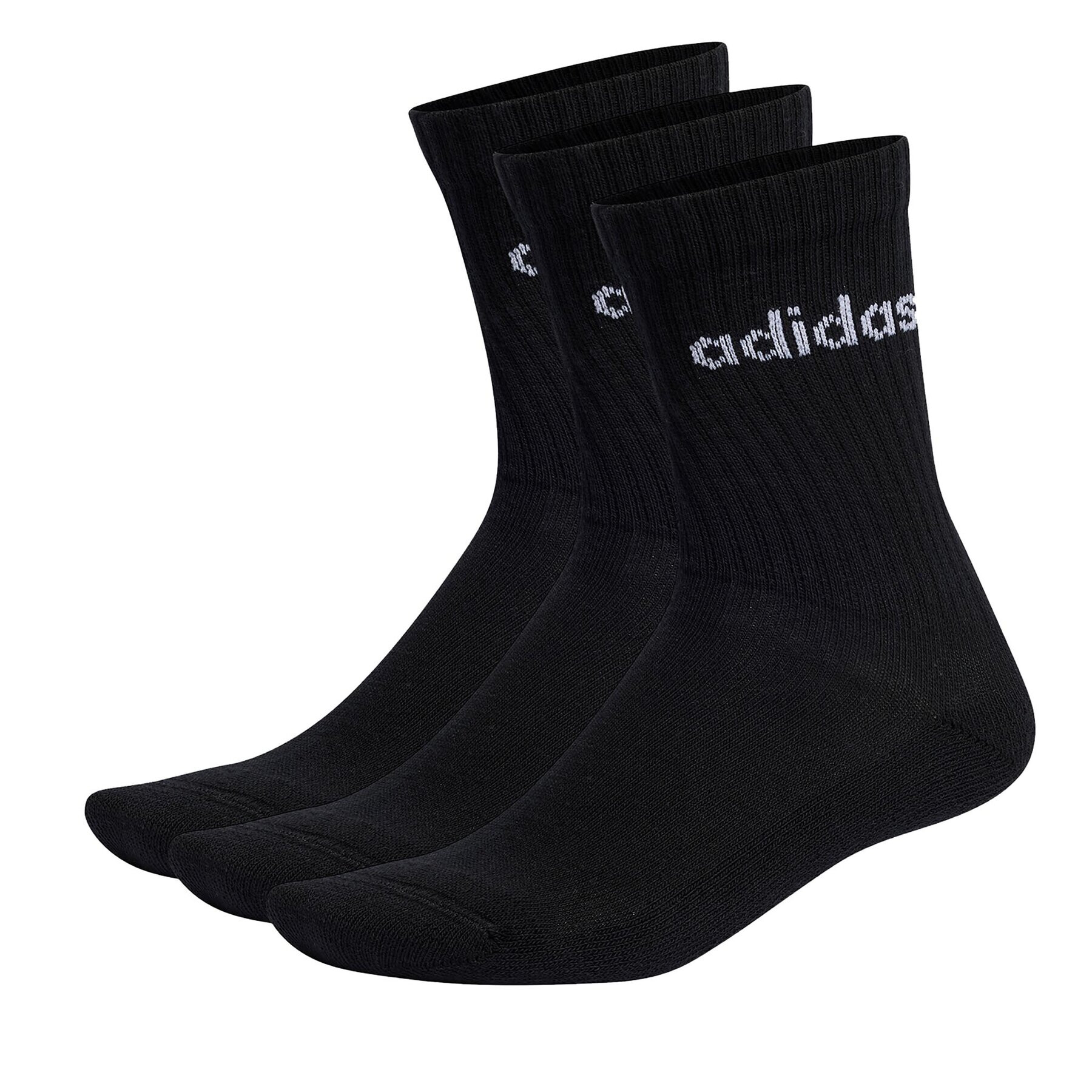 adidas Unisex Magasszárú Zokni Linear Crew Cushioned Socks 3 Pairs IC1301 Fekete - Pepit.hu