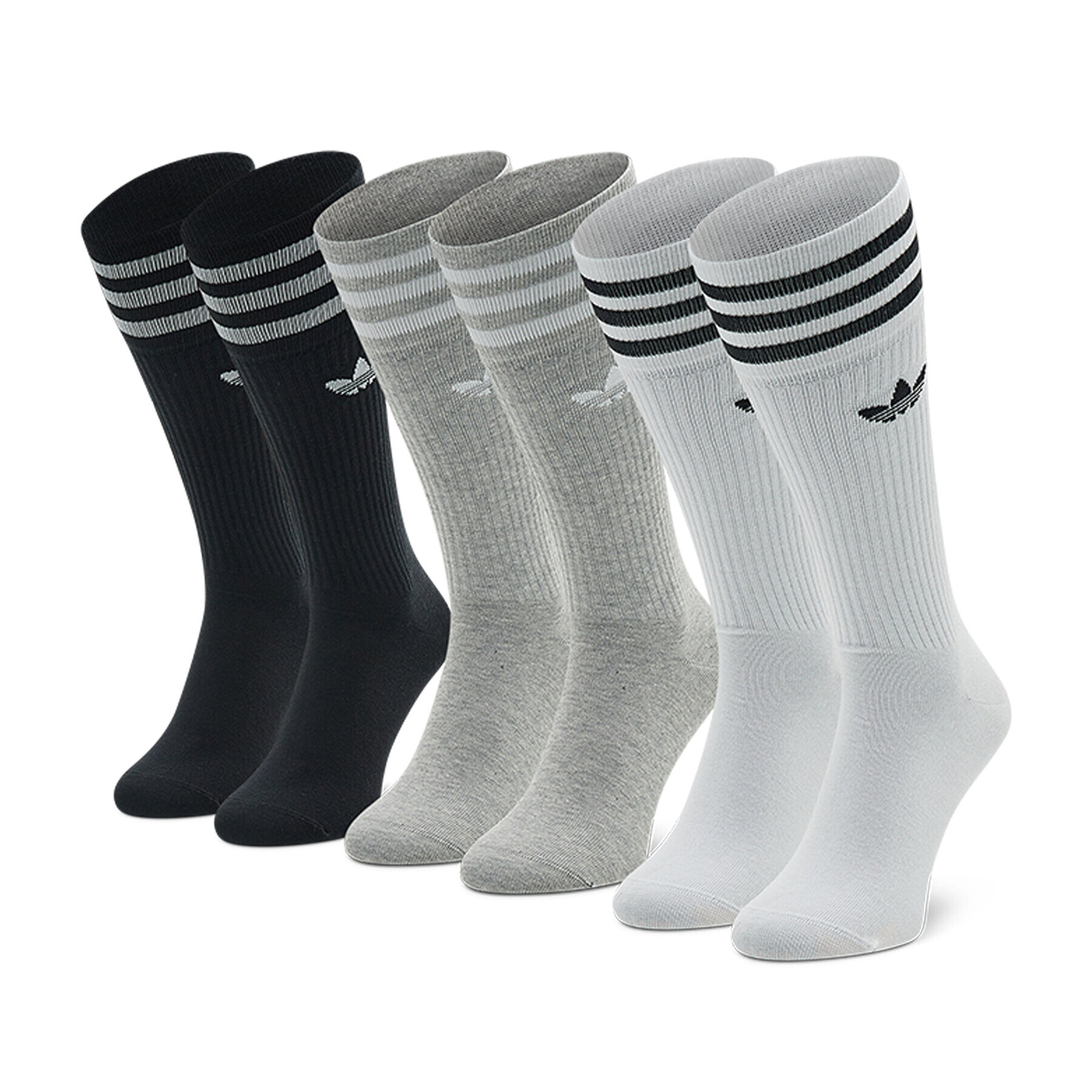 adidas Unisex Magasszárú Zokni Solid Crew Sock HC9558 Fehér - Pepit.hu