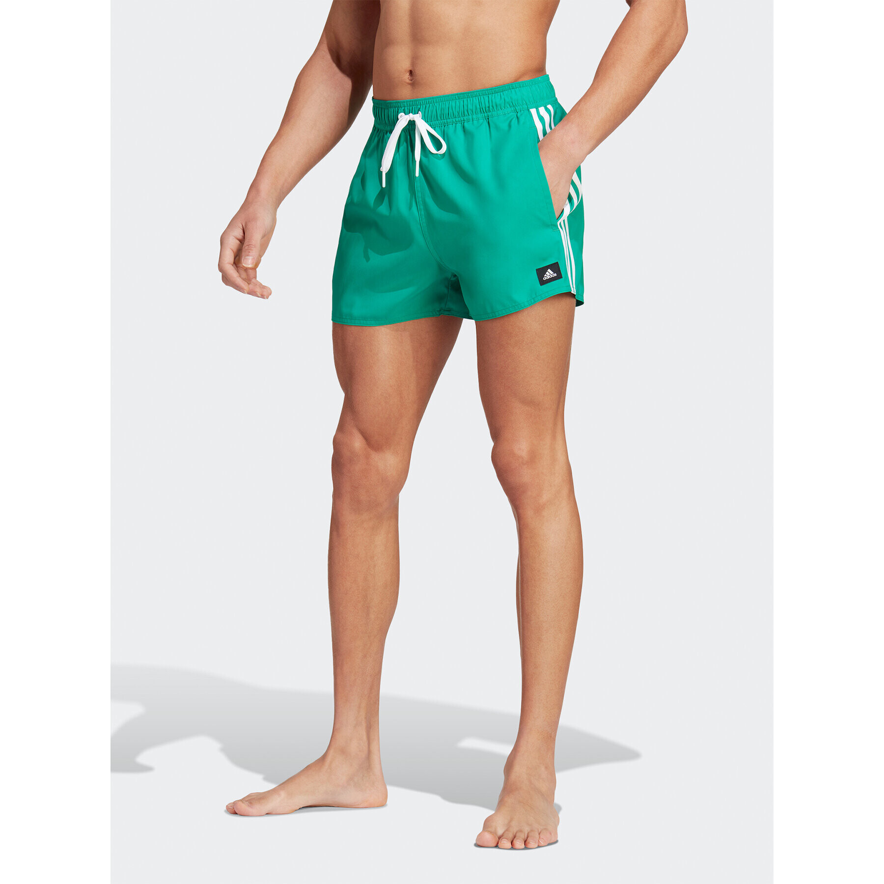 adidas Úszónadrág 3-Stripes CLX Swim Shorts HT4374 Zöld Regular Fit - Pepit.hu