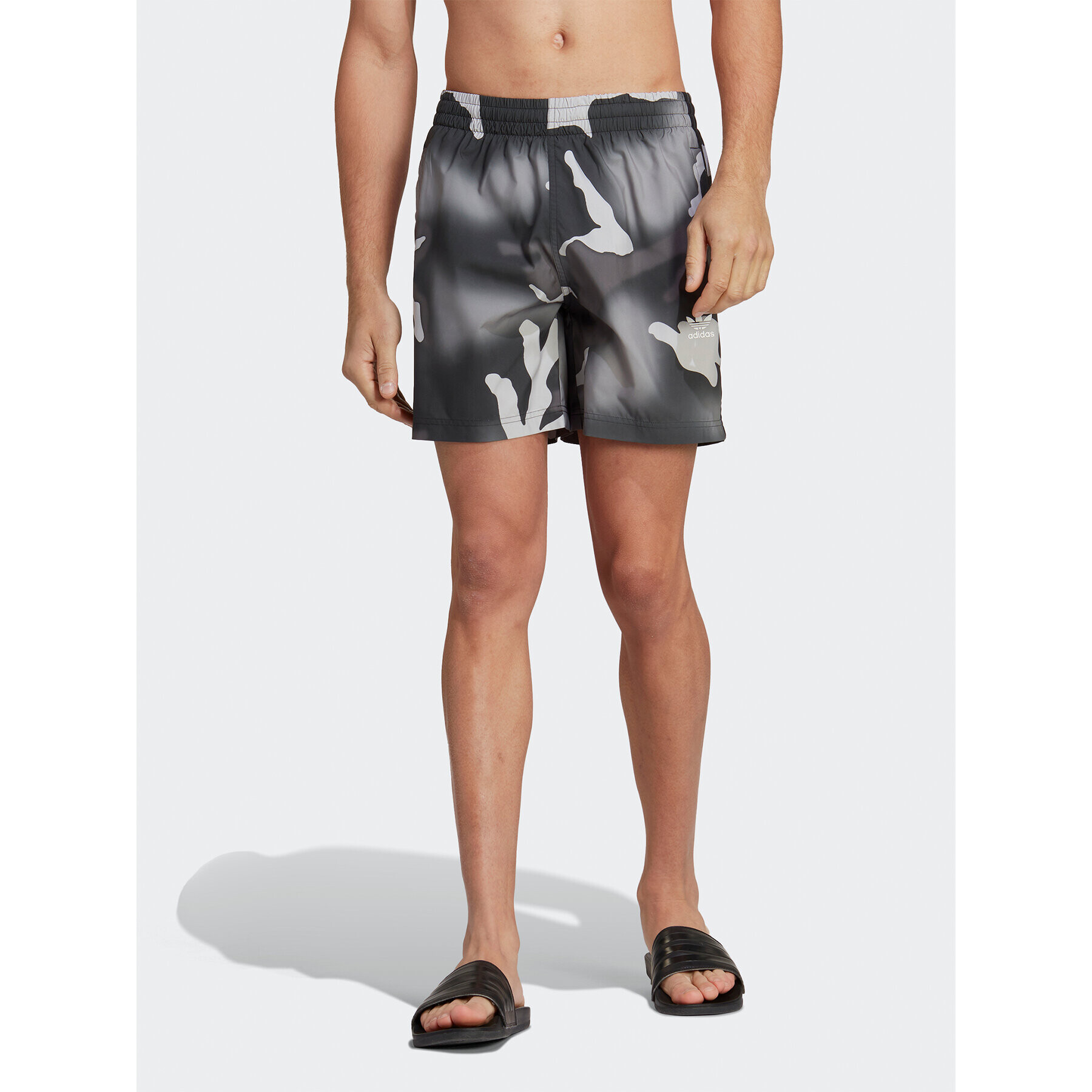 adidas Úszónadrág Originals Camo Swim Shorts HT4415 Fekete Regular Fit - Pepit.hu