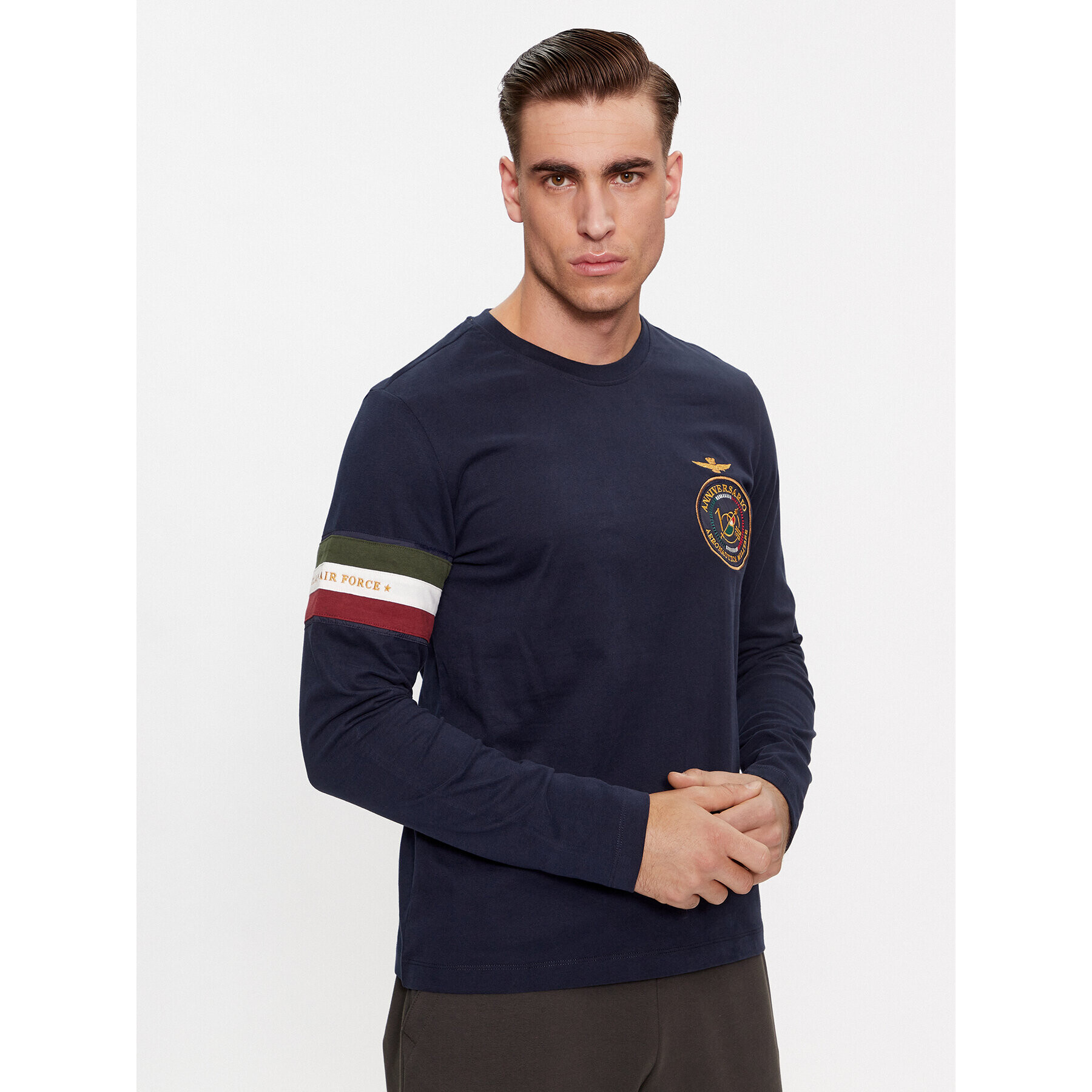 Aeronautica Militare Hosszú ujjú 232TS2138J558 Sötétkék Regular Fit - Pepit.hu