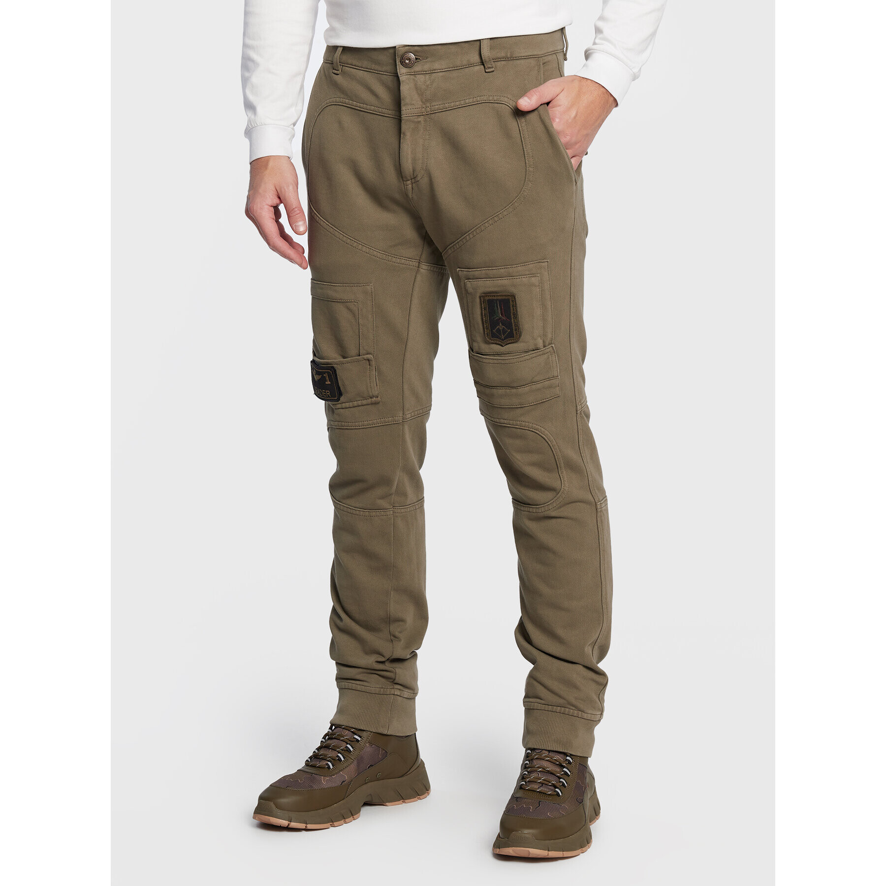 Aeronautica Militare Joggers 222PF743J505 Zöld Regular Fit - Pepit.hu