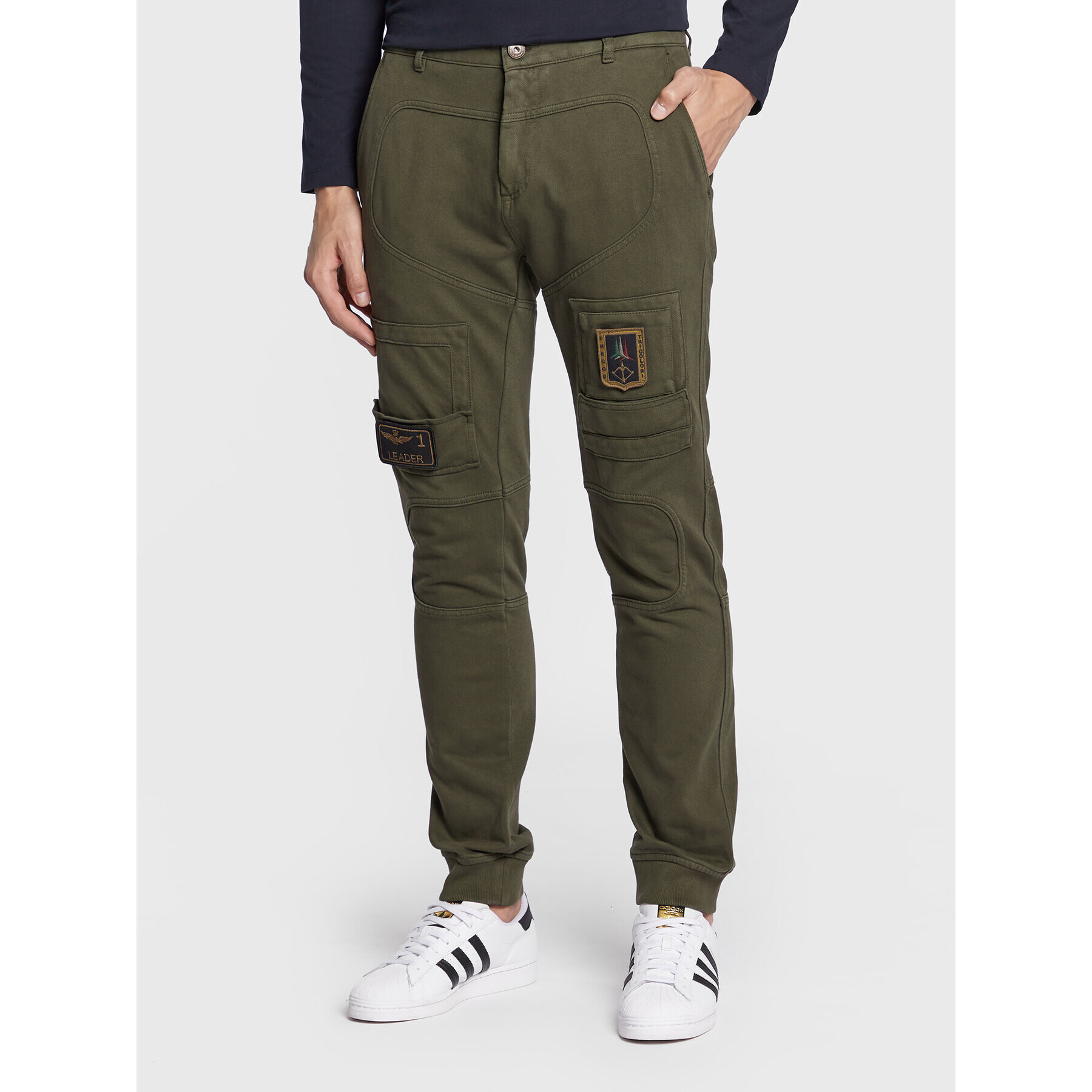 Aeronautica Militare Joggers 222PF743J505 Zöld Regular Fit - Pepit.hu