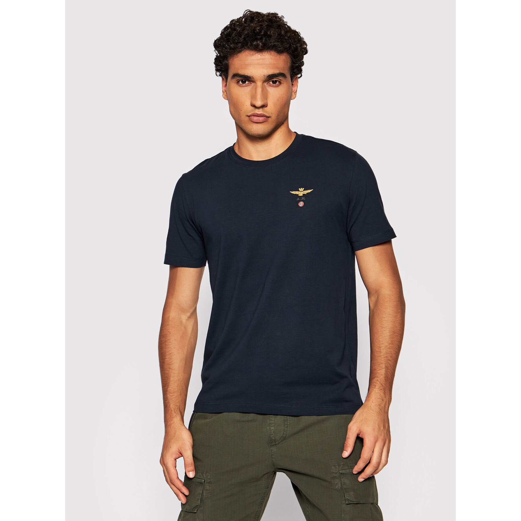 Aeronautica Militare Póló 212TS1903J523 Sötétkék Regular Fit - Pepit.hu