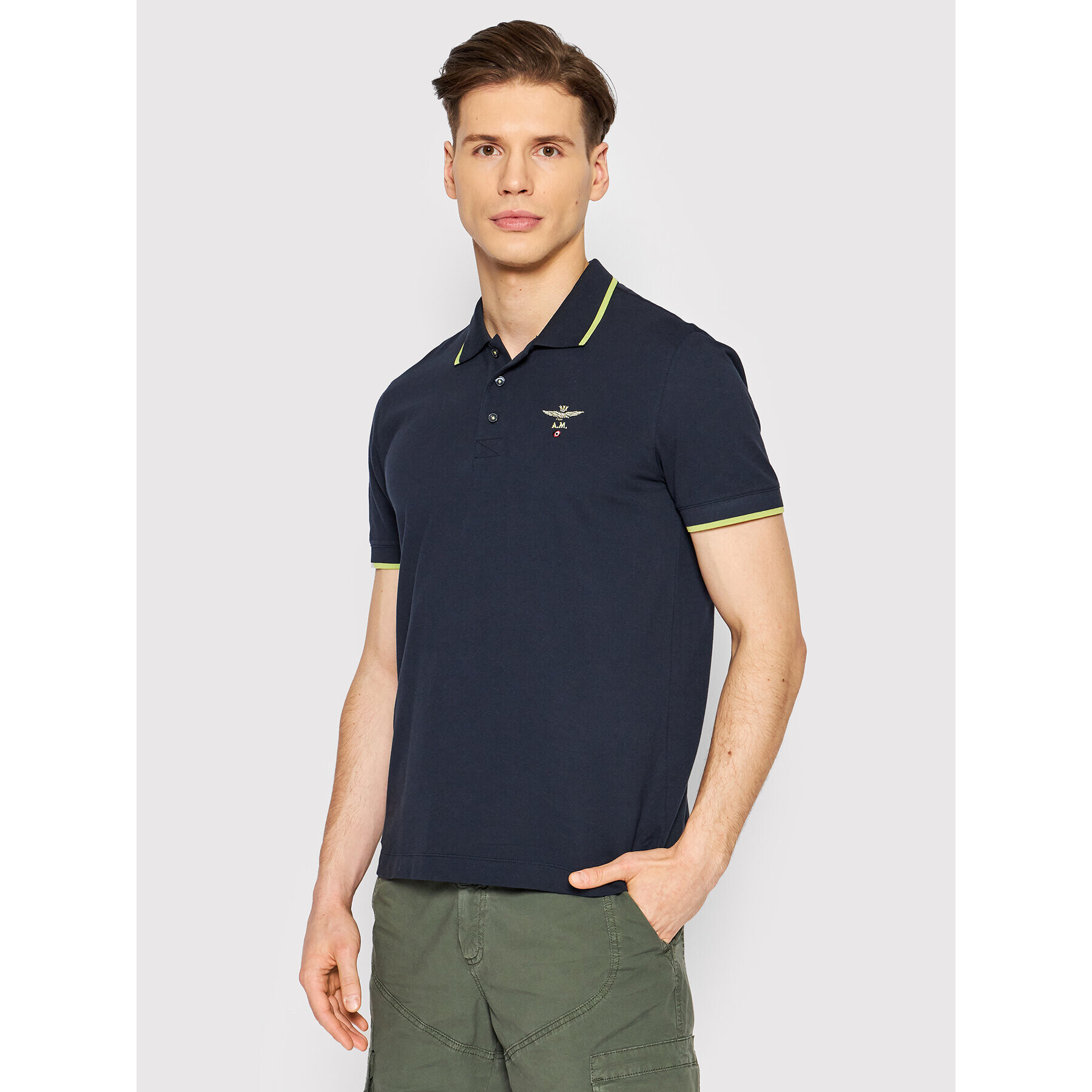 Aeronautica Militare Pólóing 221PO1604P82 Sötétkék Regular Fit - Pepit.hu