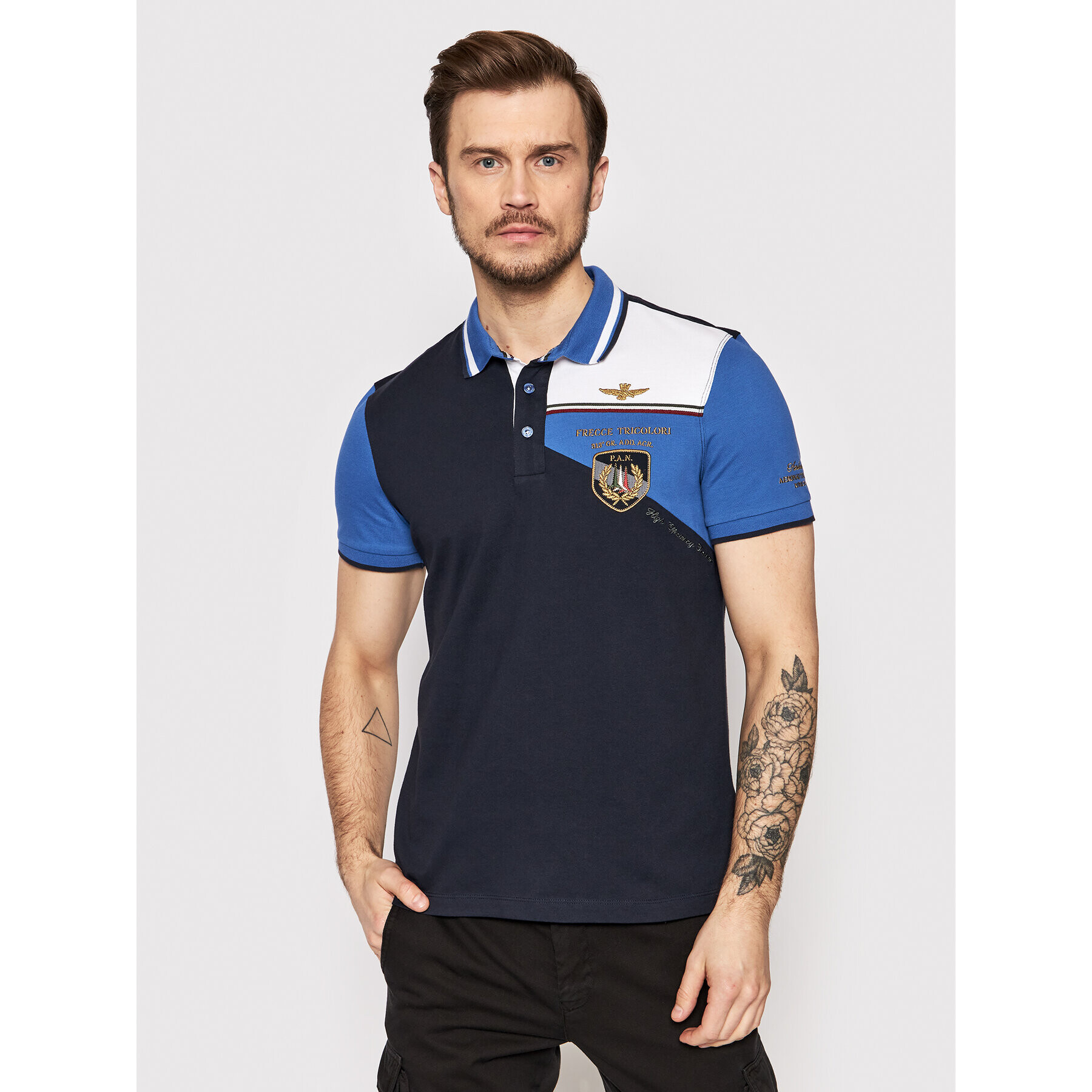 Aeronautica Militare Pólóing 221PO1617P199 Sötétkék Regular Fit - Pepit.hu