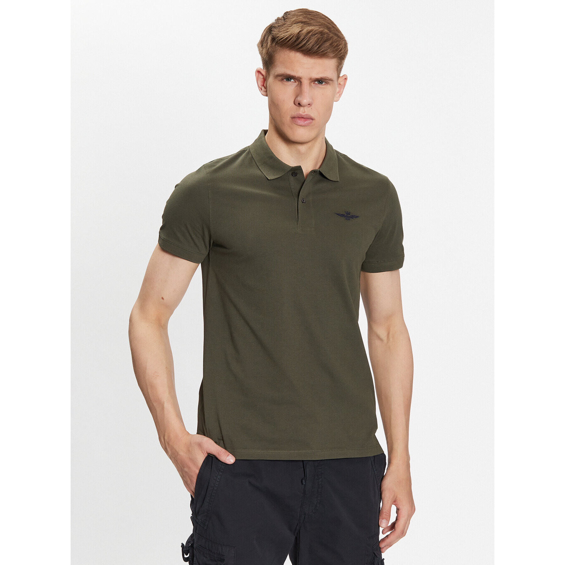 Aeronautica Militare Pólóing 231PO1430P178 Zöld Slim Fit - Pepit.hu