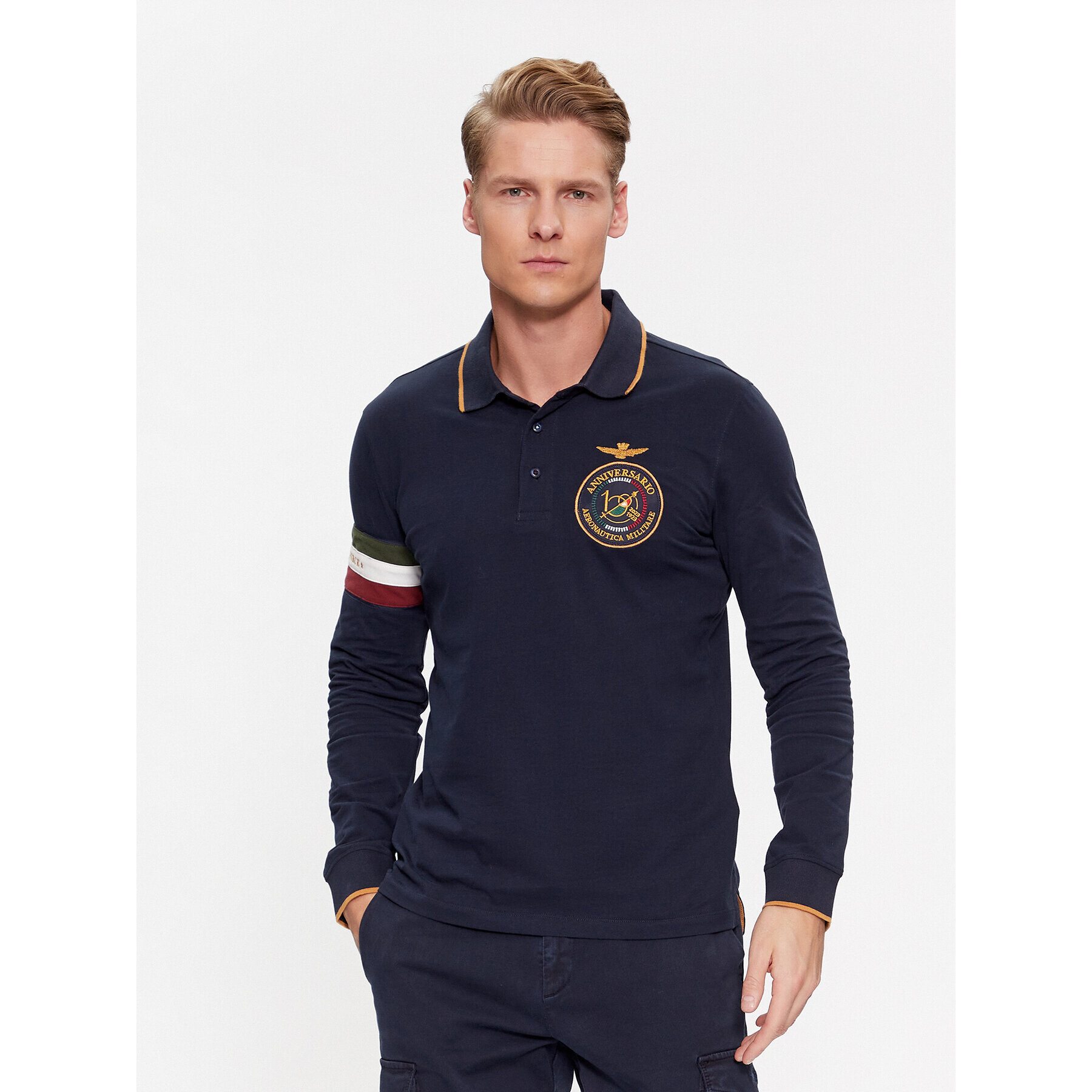 Aeronautica Militare Pólóing 232PO1722J558 Sötétkék Regular Fit - Pepit.hu