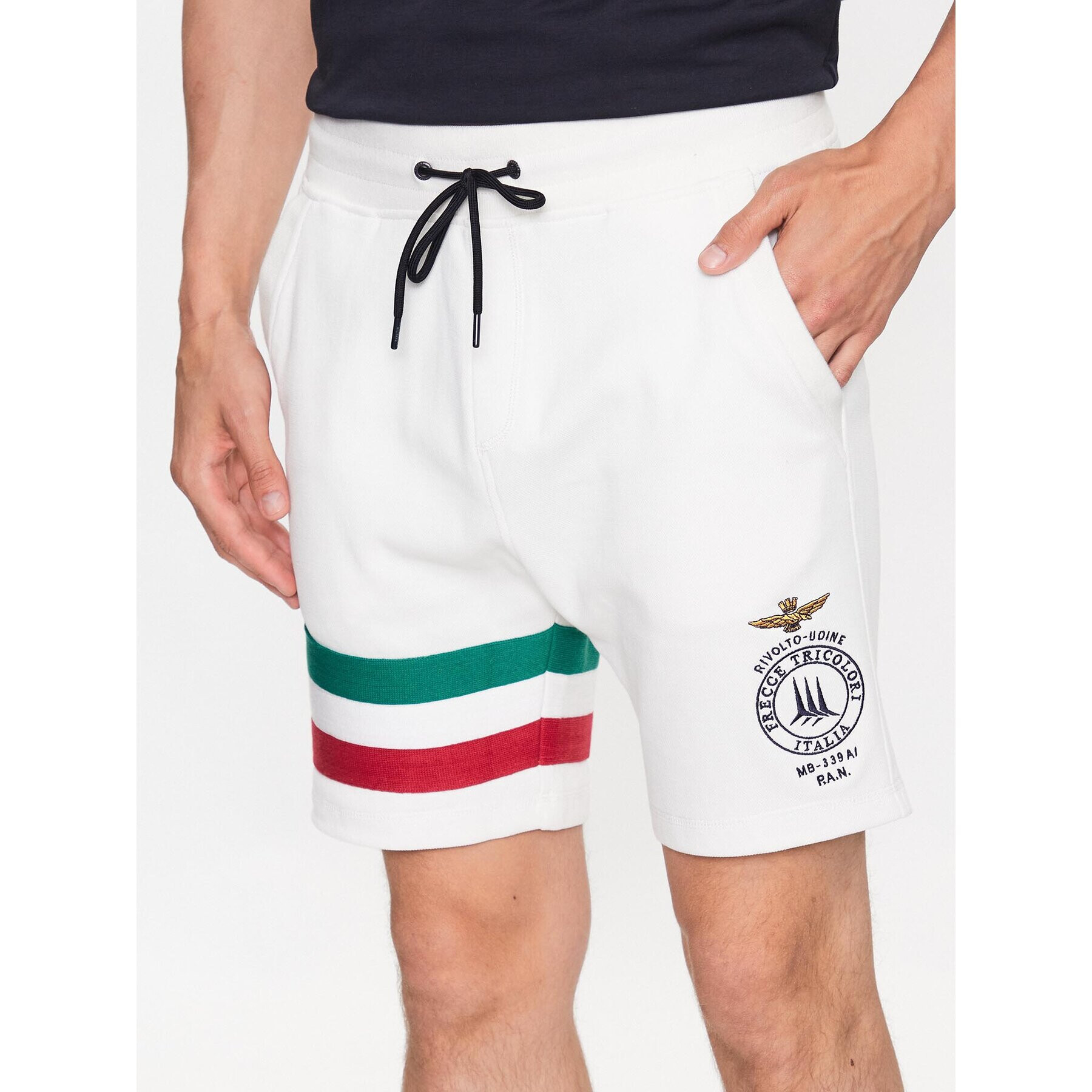 Aeronautica Militare Sport rövidnadrág 231BE174P215 Fehér Regular Fit - Pepit.hu