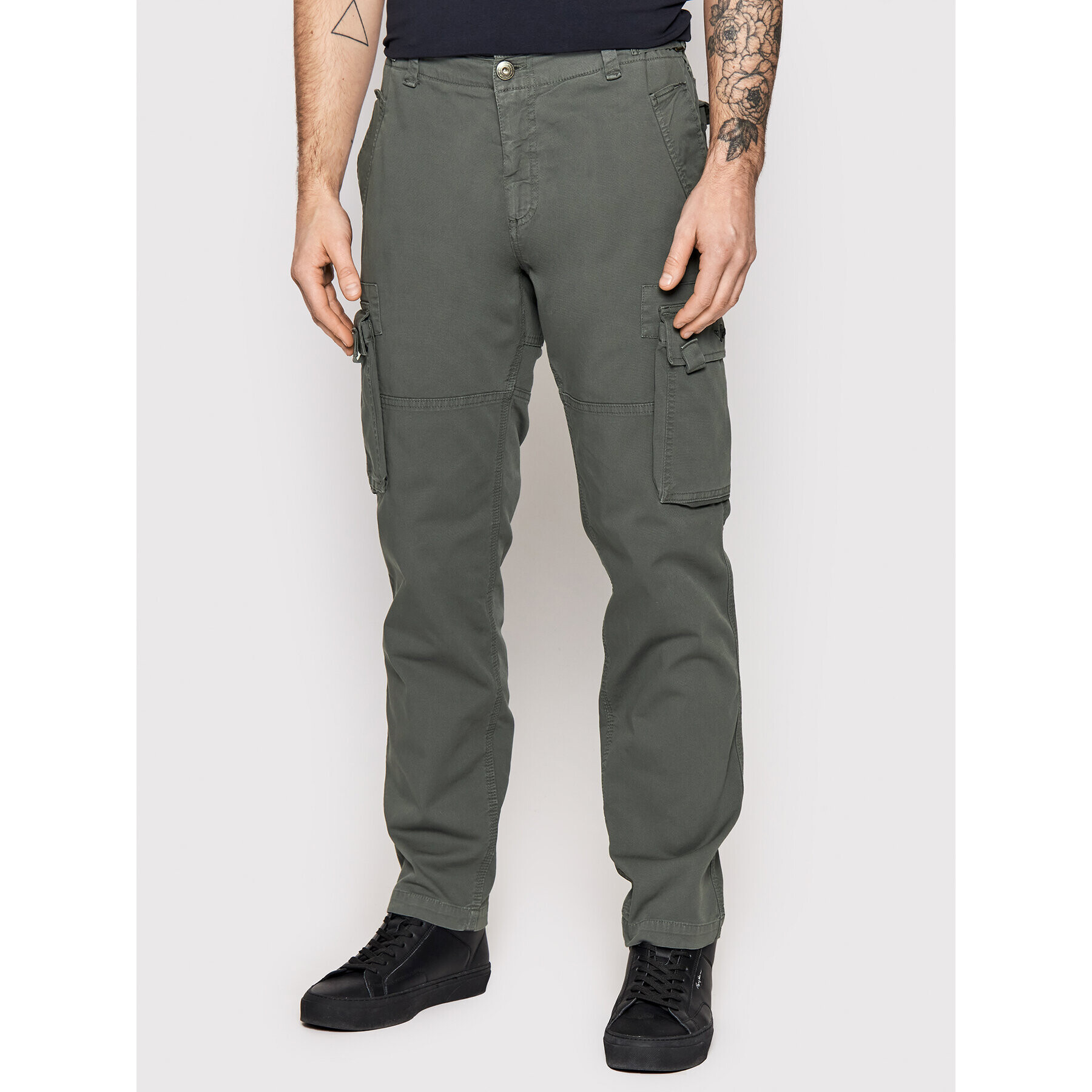 Aeronautica Militare Szövet nadrág 221PA1484CT2960 Szürke Regular Fit - Pepit.hu